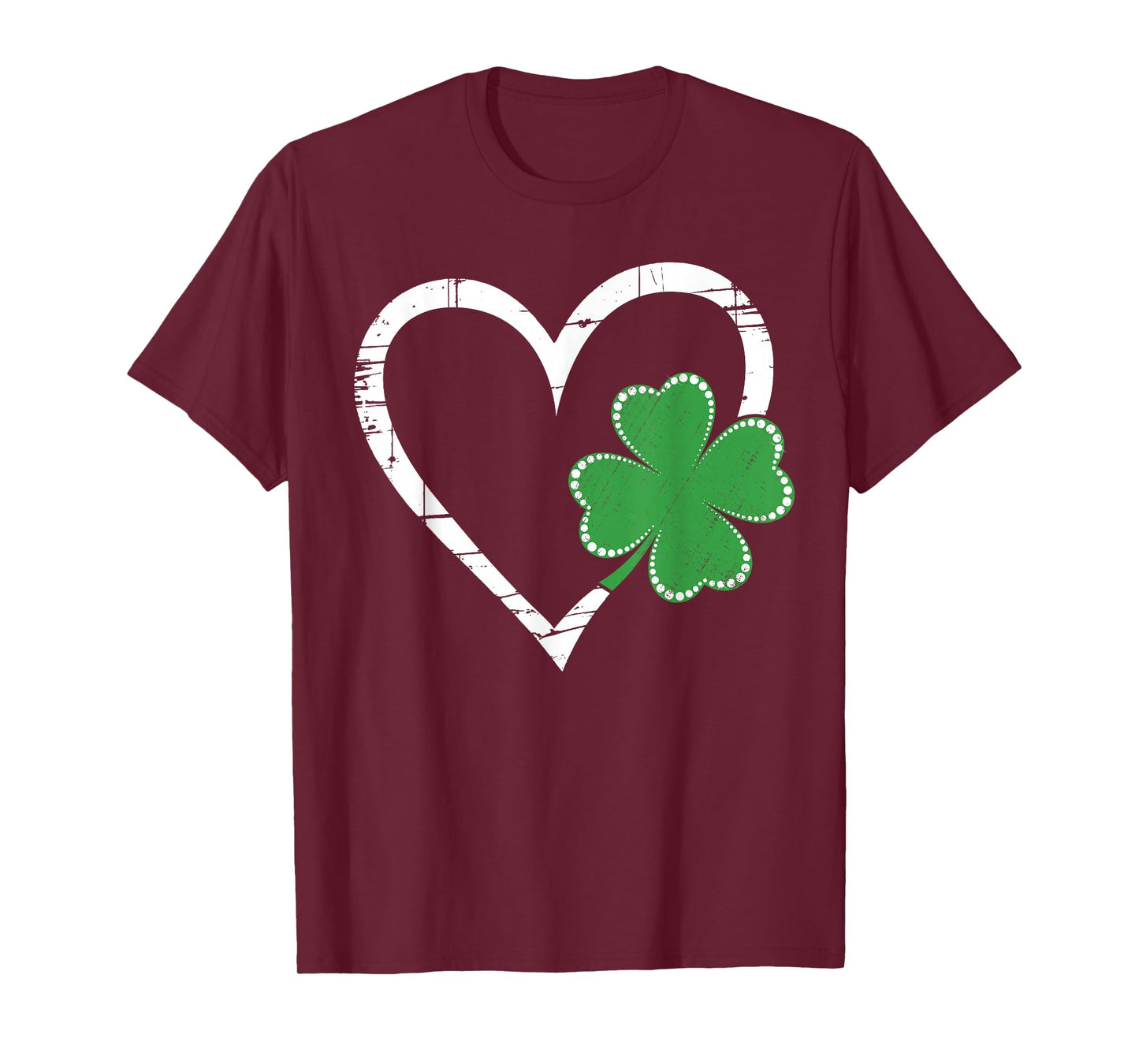 Vintage Happy St Patrick's Day Go Lucky Irish Shamrock T-Shirt