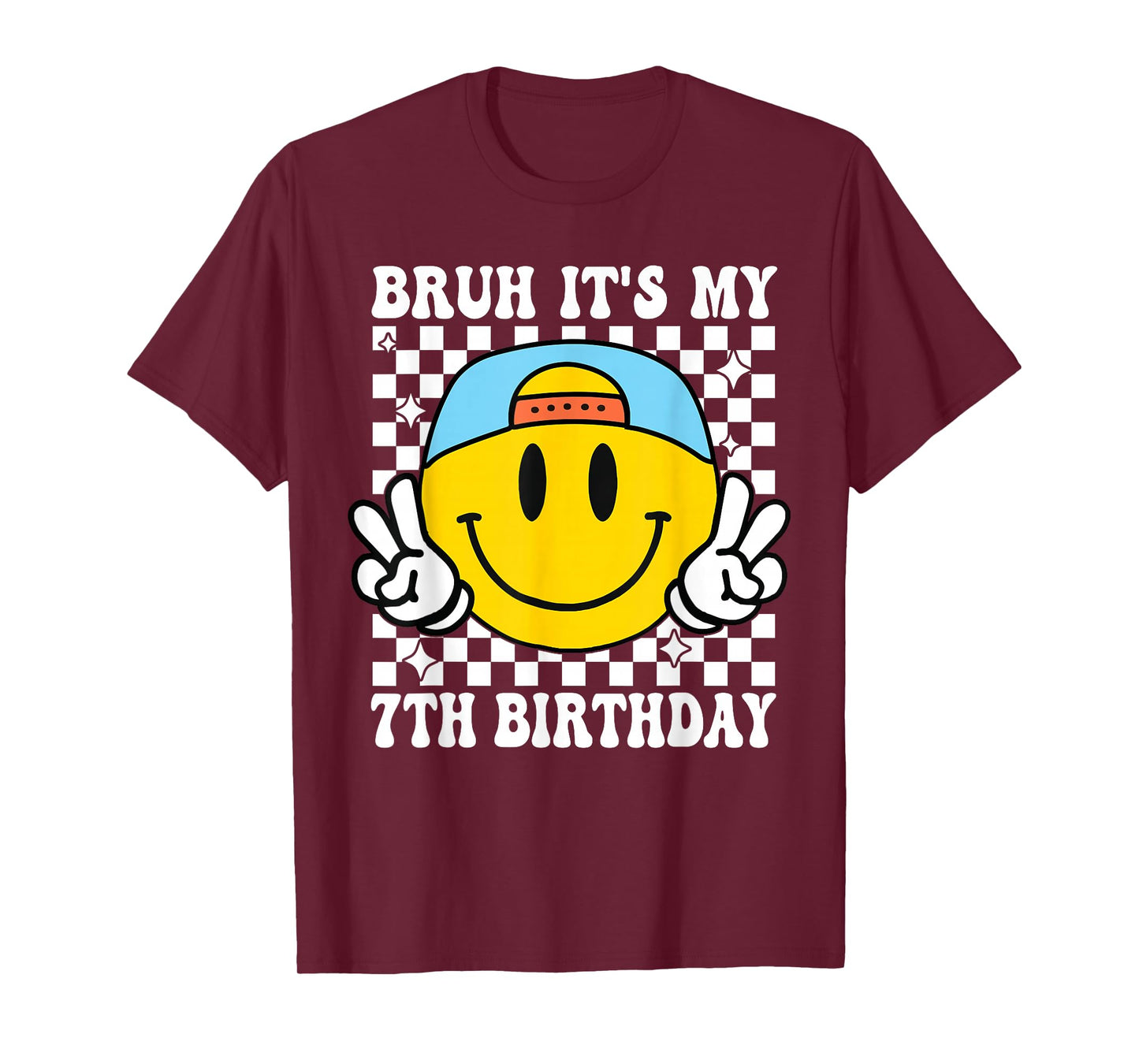 Bruh It's My 7th Birthday 7 Year Old Birthday Boys Girls T-Shirt