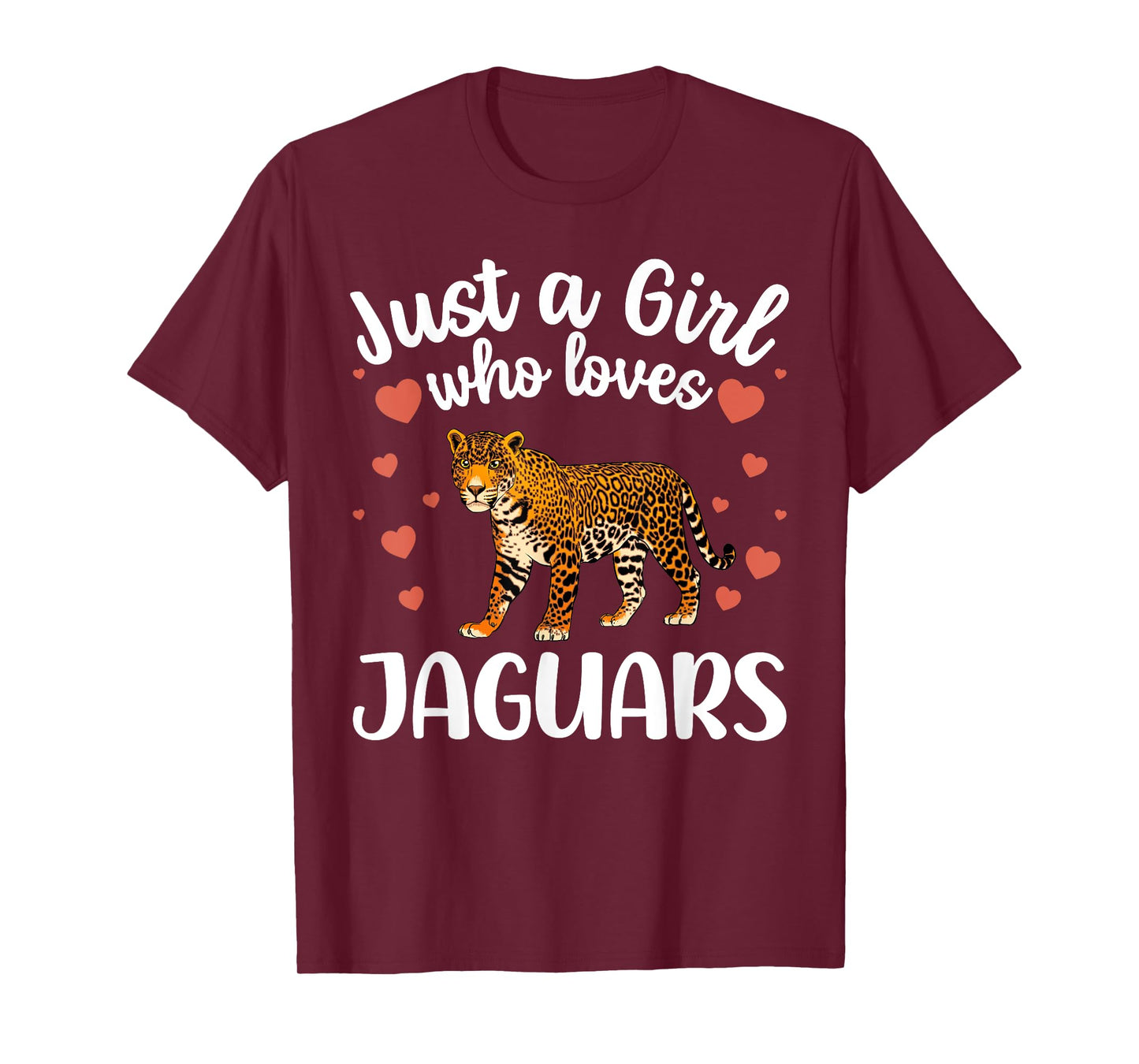 Funny Jaguar Art For Girls Women Kids Large Cat Jaguar Lover T-Shirt