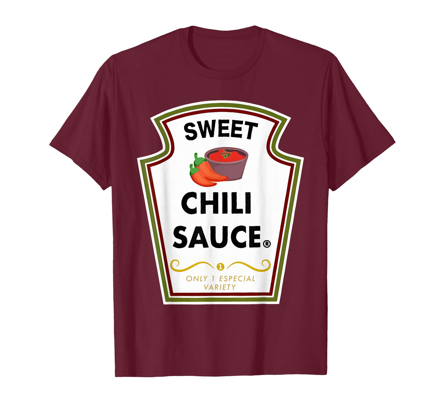 Funny Group Condiments Halloween Costume Sweet Chili Sauce T-Shirt