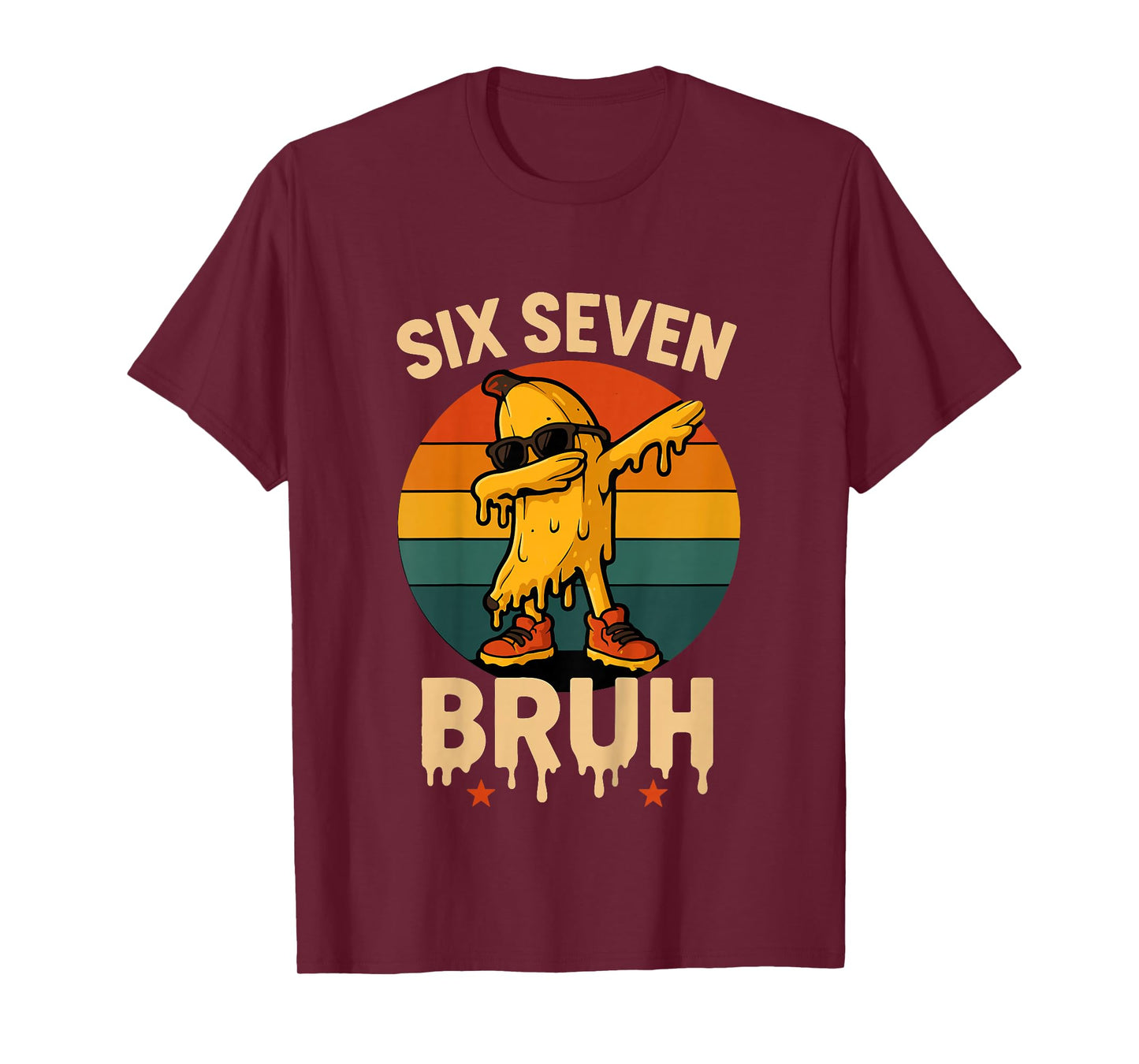 67 Bruh Banana Meme Funny Dabbing Burh Ice Cream Drip T-Shirt