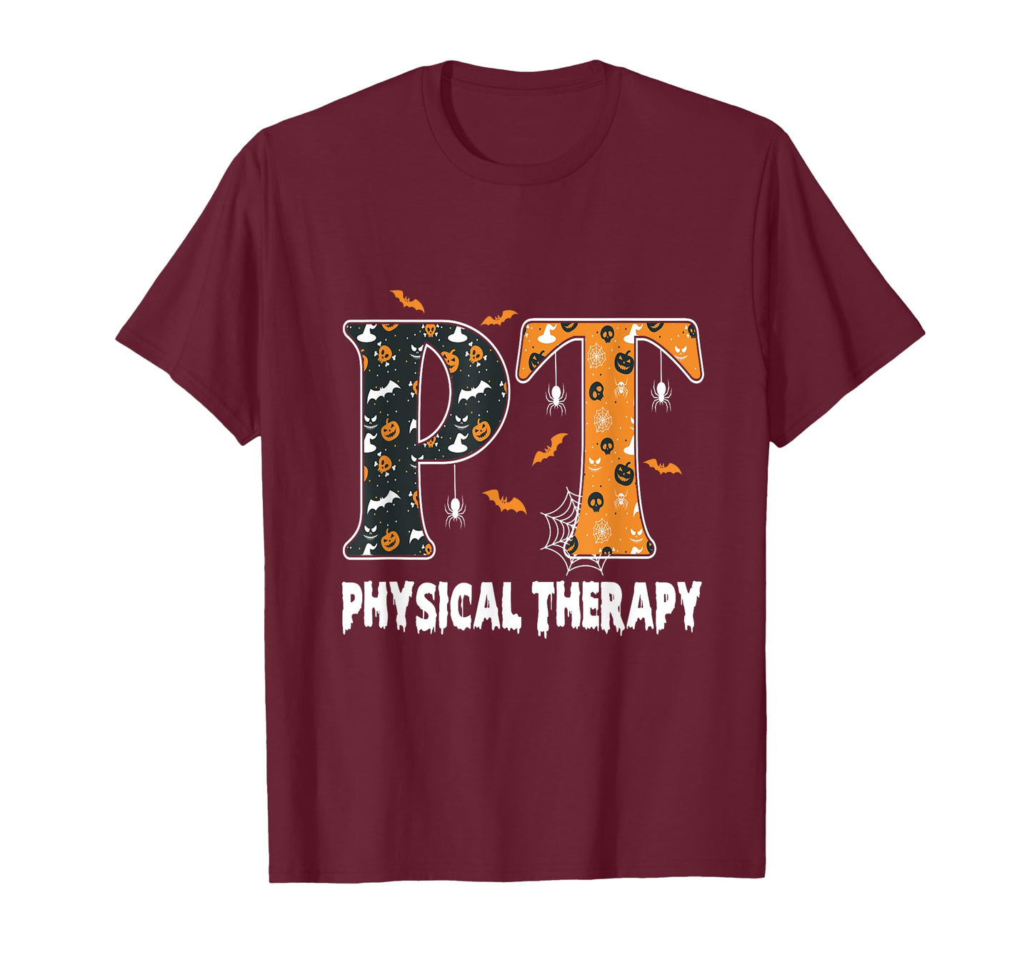 Physical Therapy Therapist Halloween Spooky PT Halloween T-Shirt