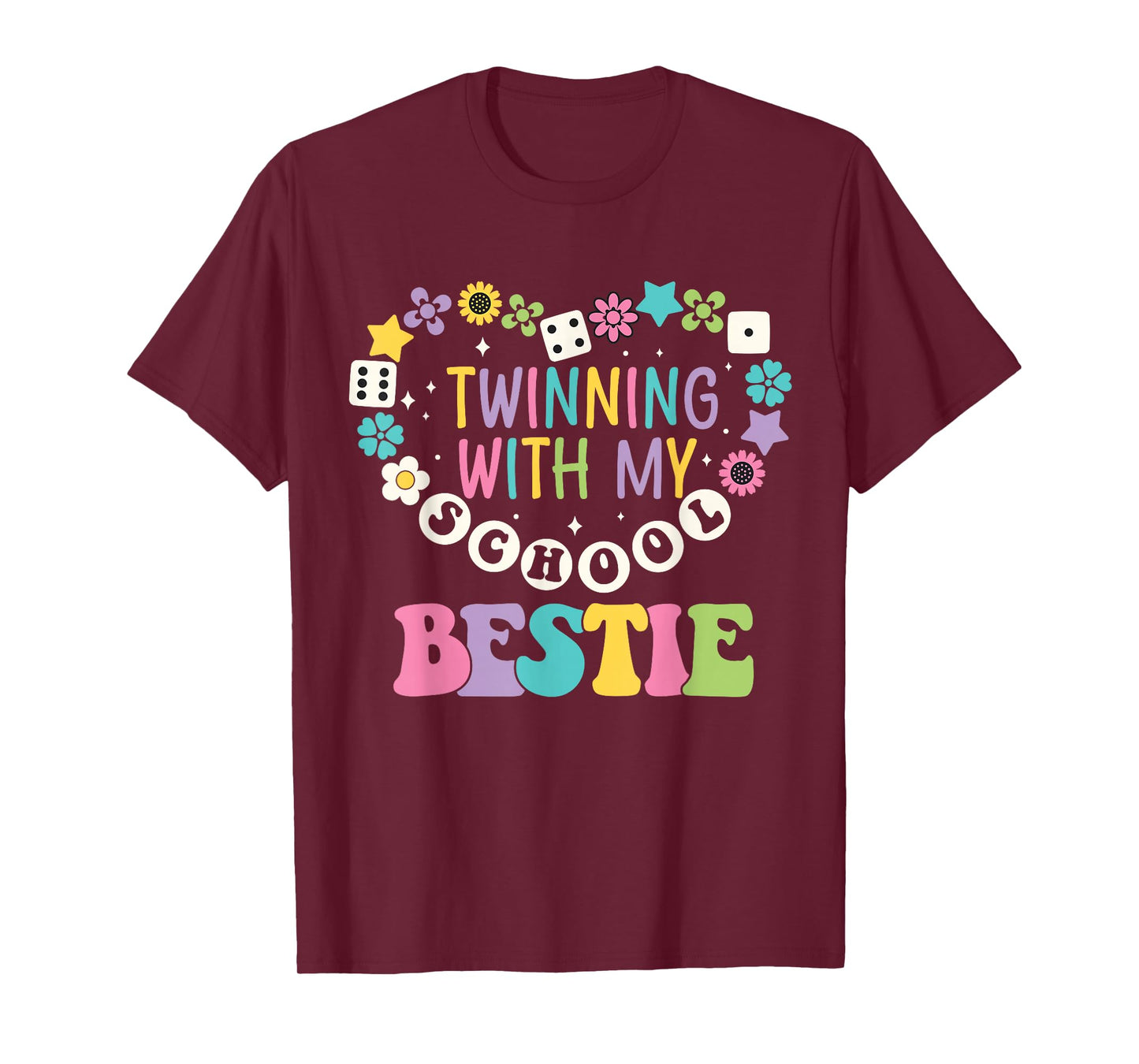 Twin Day Friends School Twinning with My Bestie Matching T-Shirt