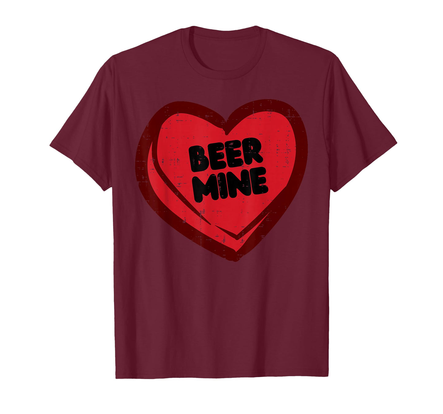 Anti Valentines Day Drink Be Mine Heart Funny Dad Men Women T-Shirt
