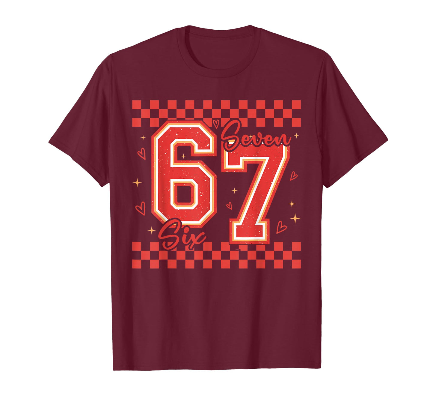 Six Seven 67 Meme Cool Valentine’s for Teens Boys Girls Kids T-Shirt
