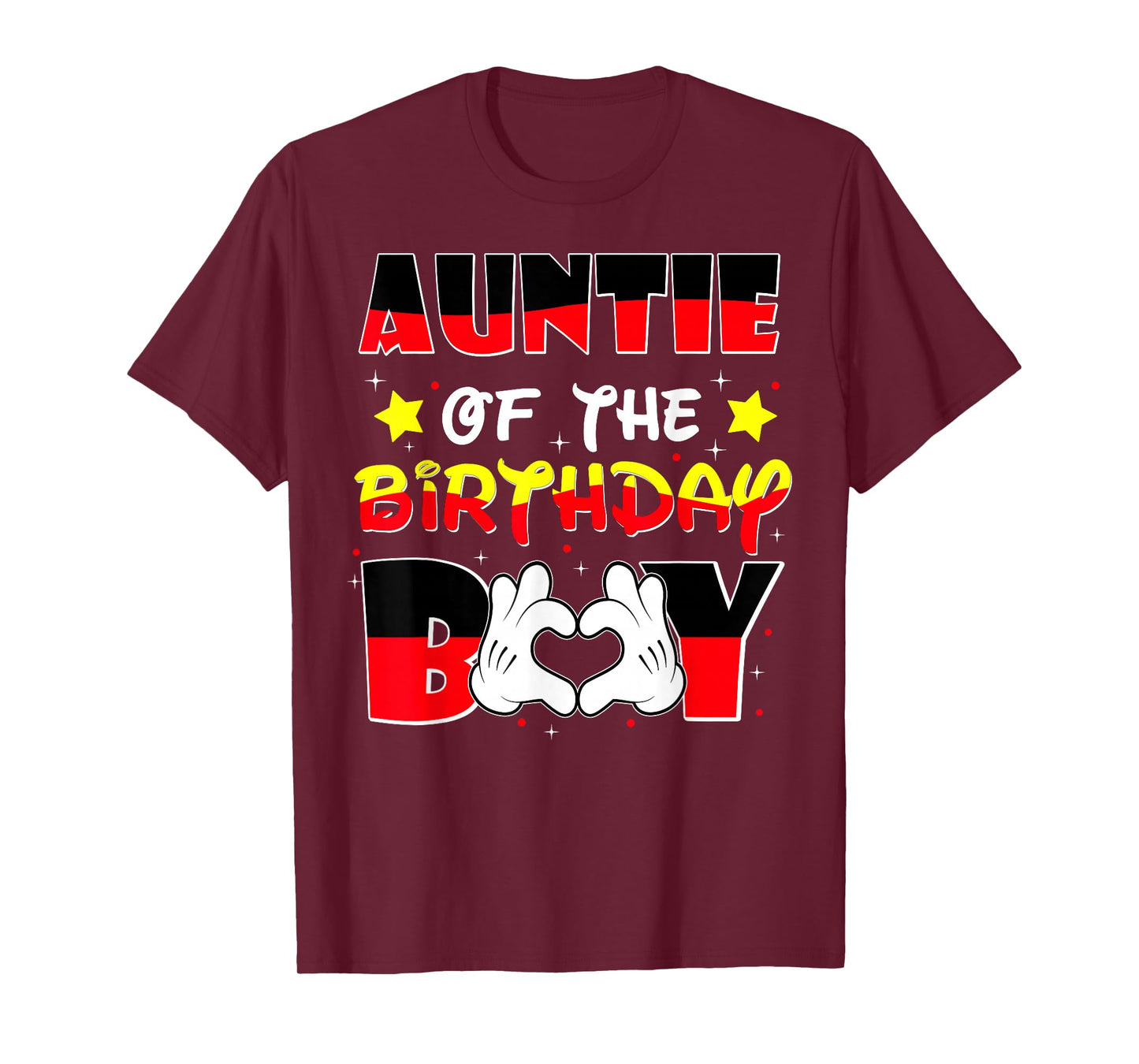 Auntie of The Birthday Boy Shirt Matching Nephew Family Bday T-Shirt