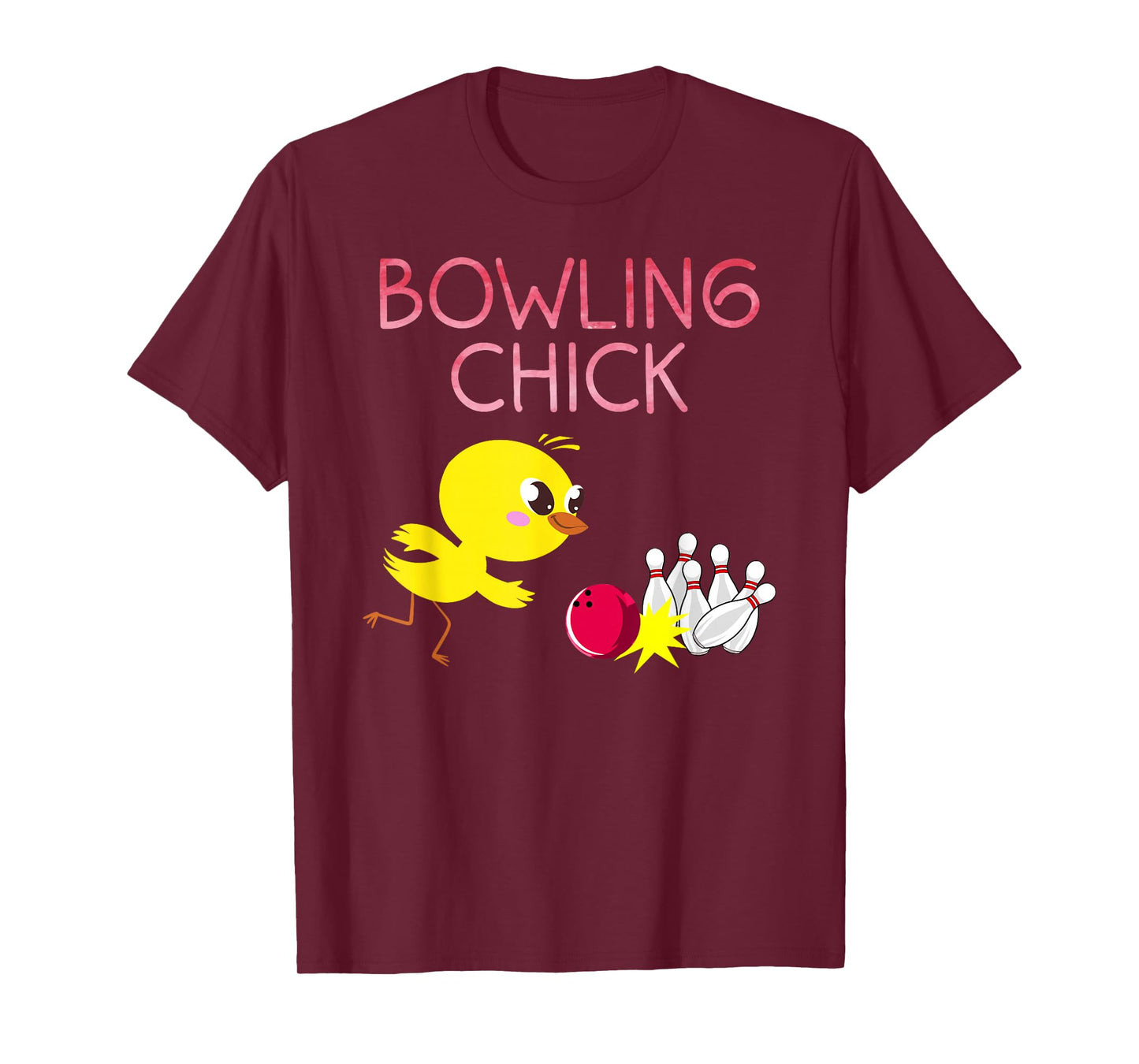 Funny Bowling Design for Girls Women Bowler Bowling Lover T-Shirt