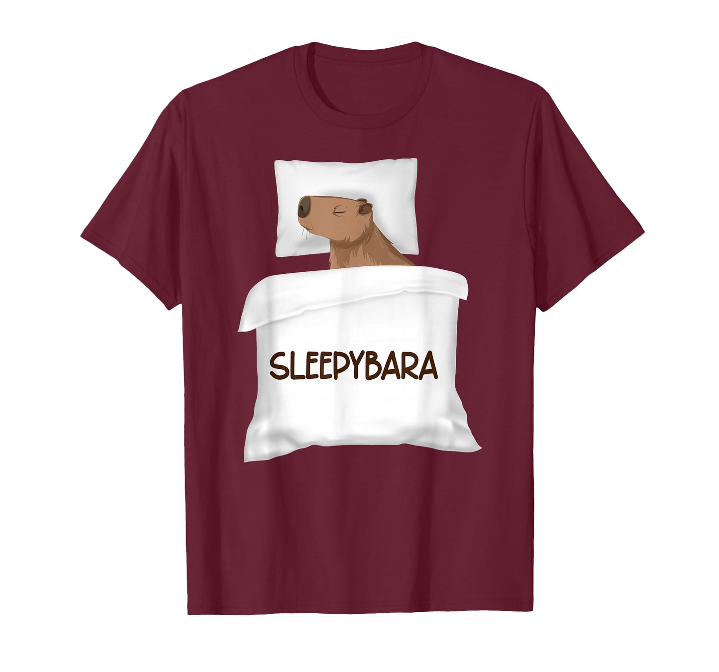 Capybara Official Sleep Pajamas Nightgown Sleepybara Rodents T-Shirt