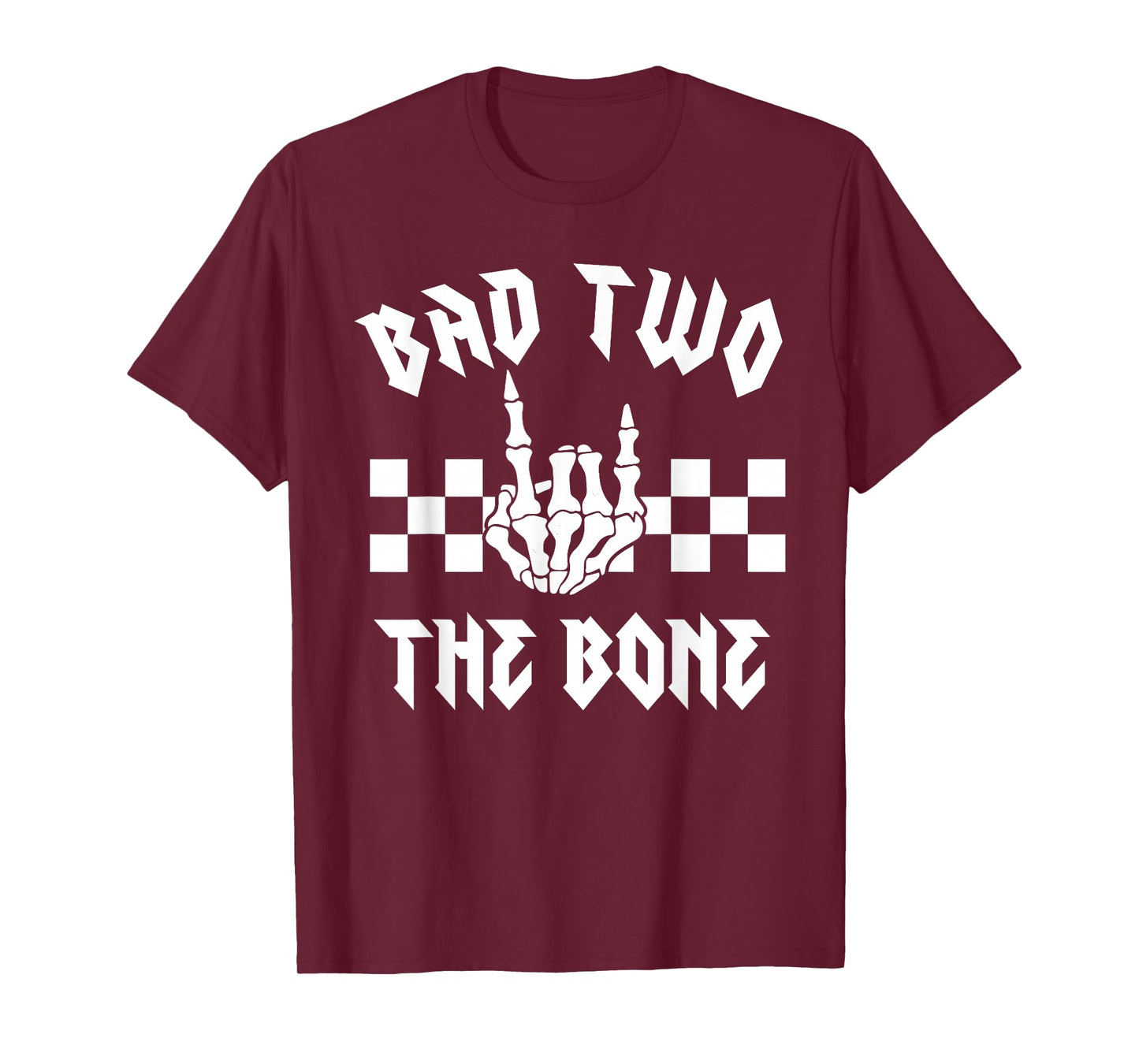 Bad Two The Bone Party Decorations Boy Girl 2nd Birthday T-Shirt