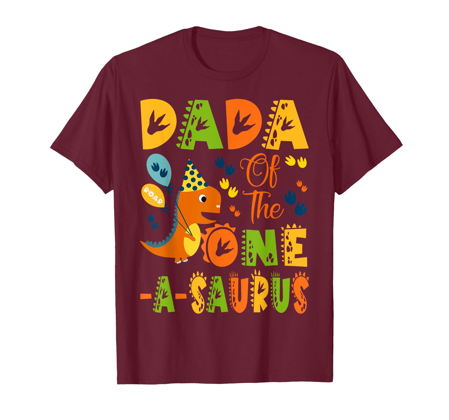 Dada of The One-A-Saurus 1St Birthday Dinosaur Party T-Shirt