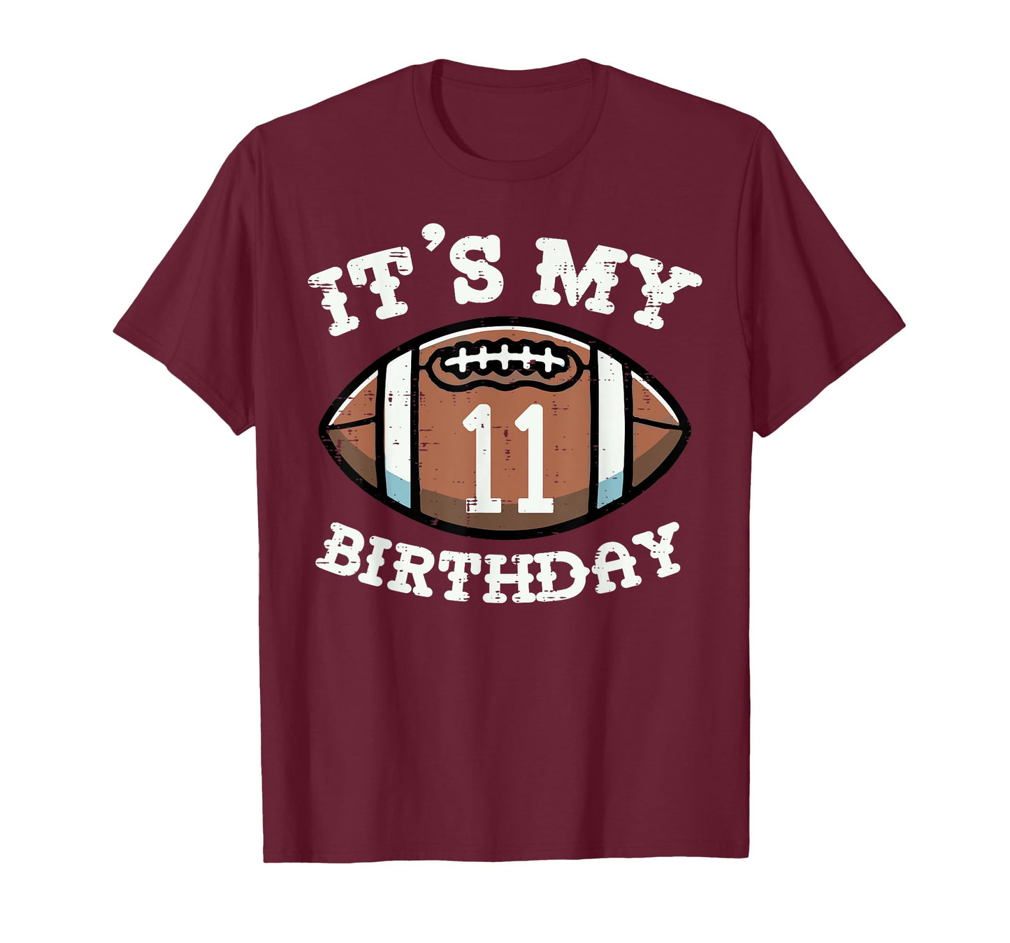 Its My 11th Birthday American Football 11 Year Old Bday Boys T-Shirt