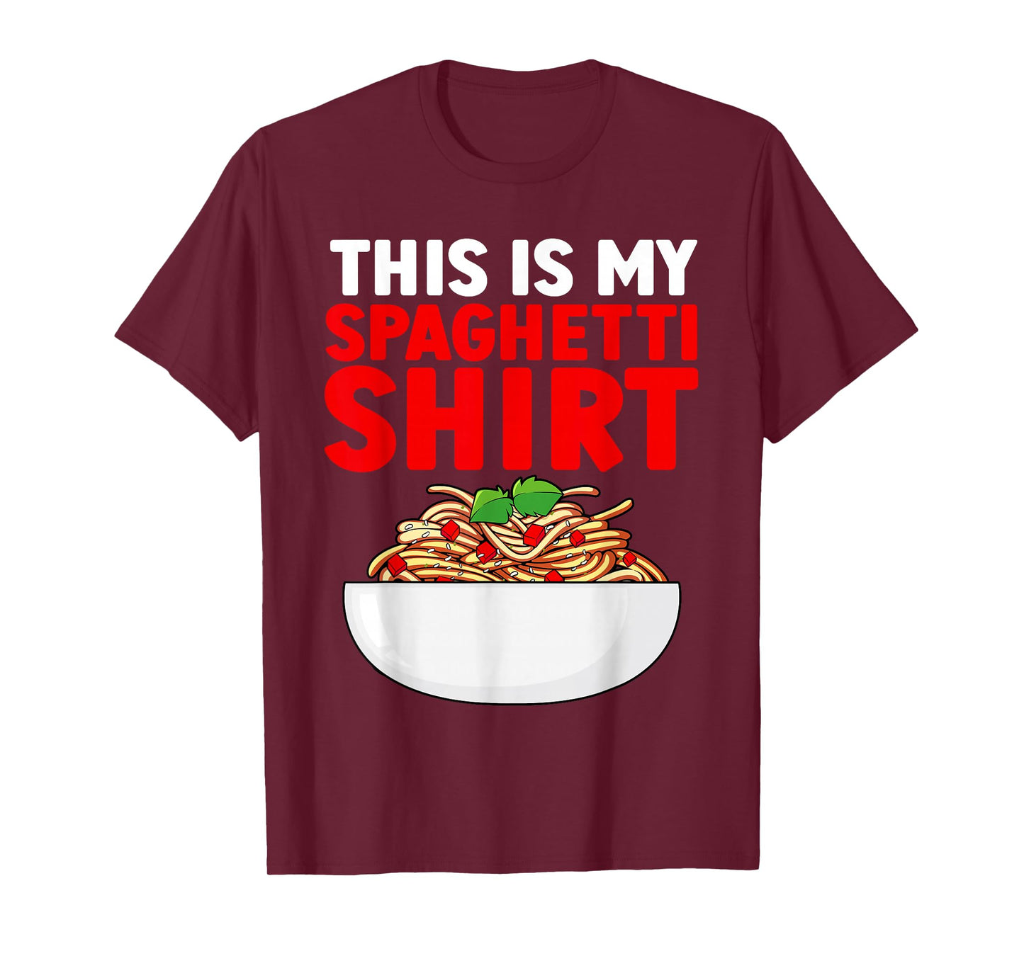 Cute Spaghetti Art For Men Women Kids Pasta Spaghetti Lover T-Shirt