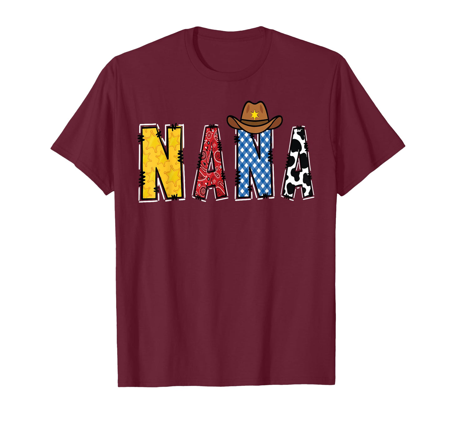 Cowboy Nana Western Rodeo Theme Kids Birthday Party T-Shirt