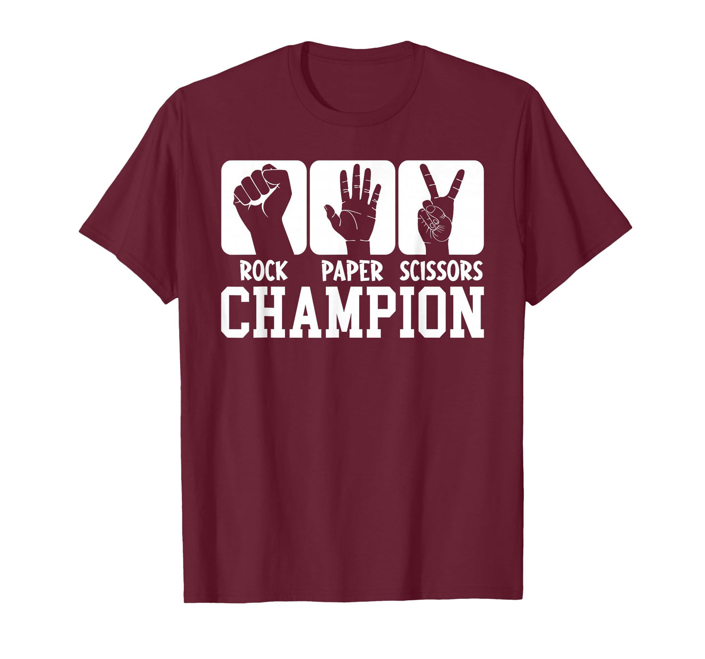 Funny Game Rock Paper Scissors Champion T-Shirt