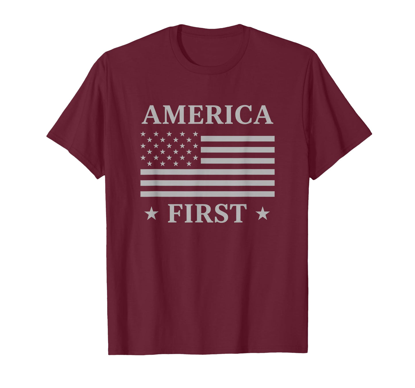 USA America First USA American Flag Patriot Stars and Stripe T-Shirt