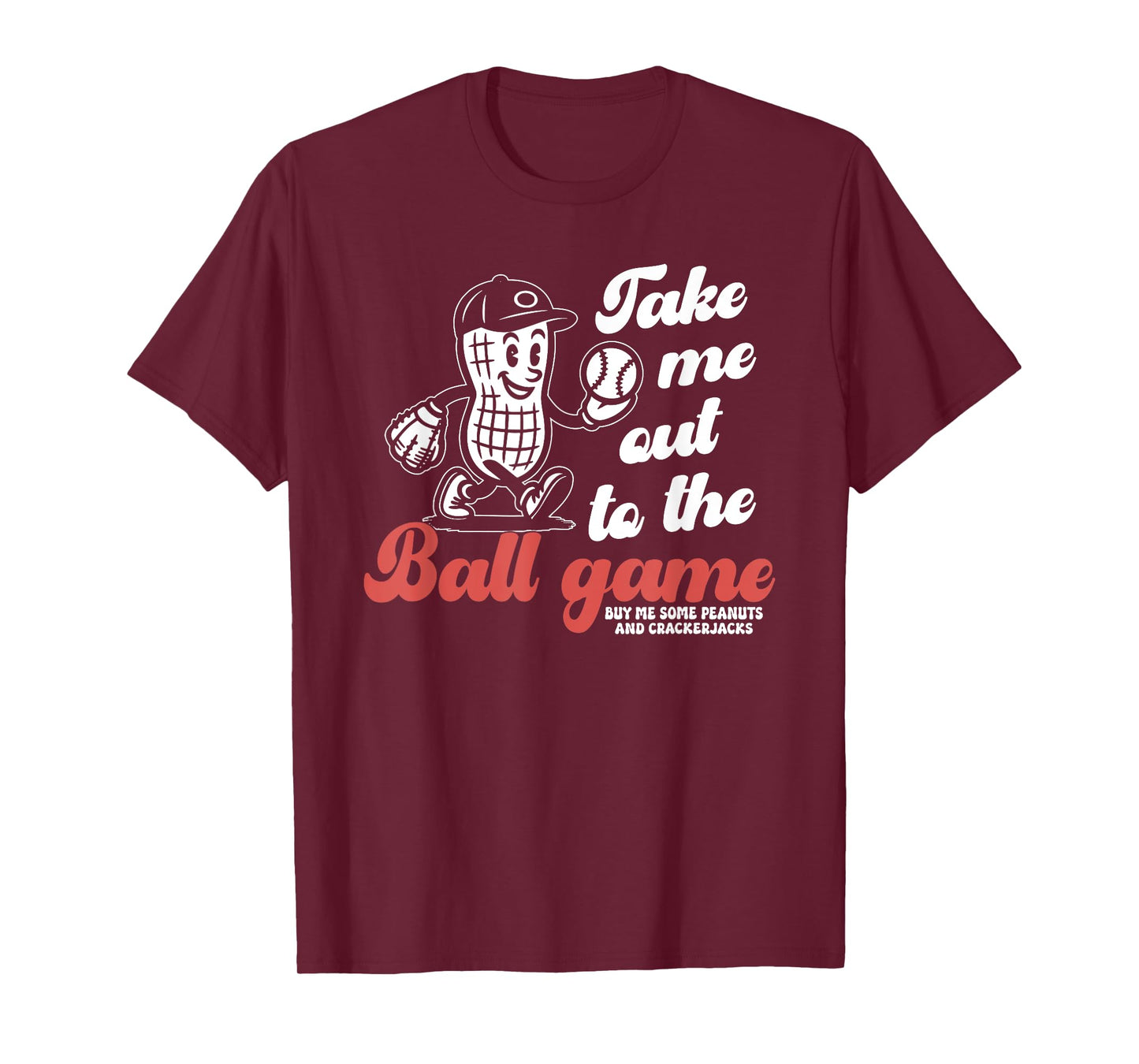 Take Me Out To The Ball Game, Retro Baseball T-Shirt