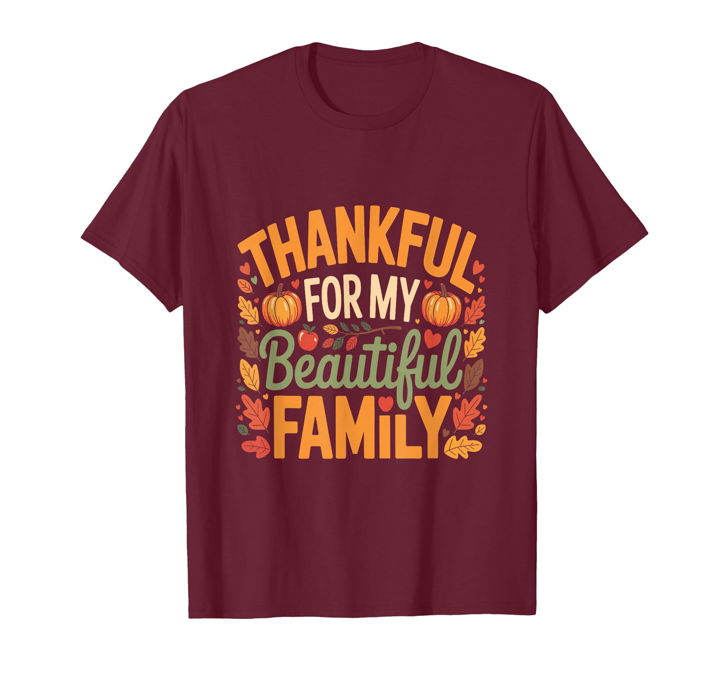 Family Thanksgiving Shirts Pumpkin Shirts for Women Men T-Shirt