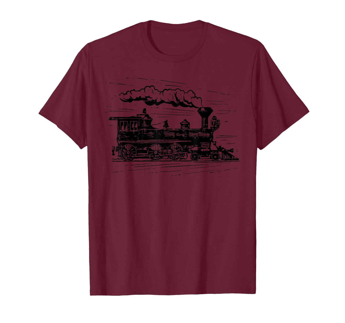 Steam Train Locomotive Engineer Railway Men Women Kids Boys T-Shirt