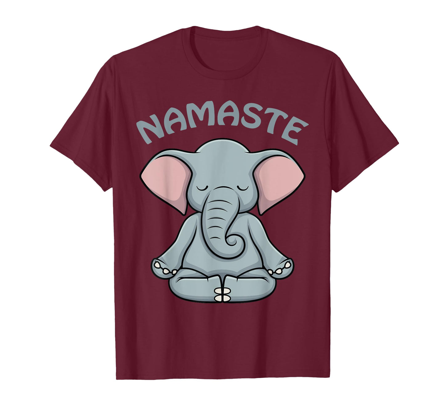 Elephant Yoga Shirt Funny Elephant Lovers Namaste Hatha Yoga T-Shirt