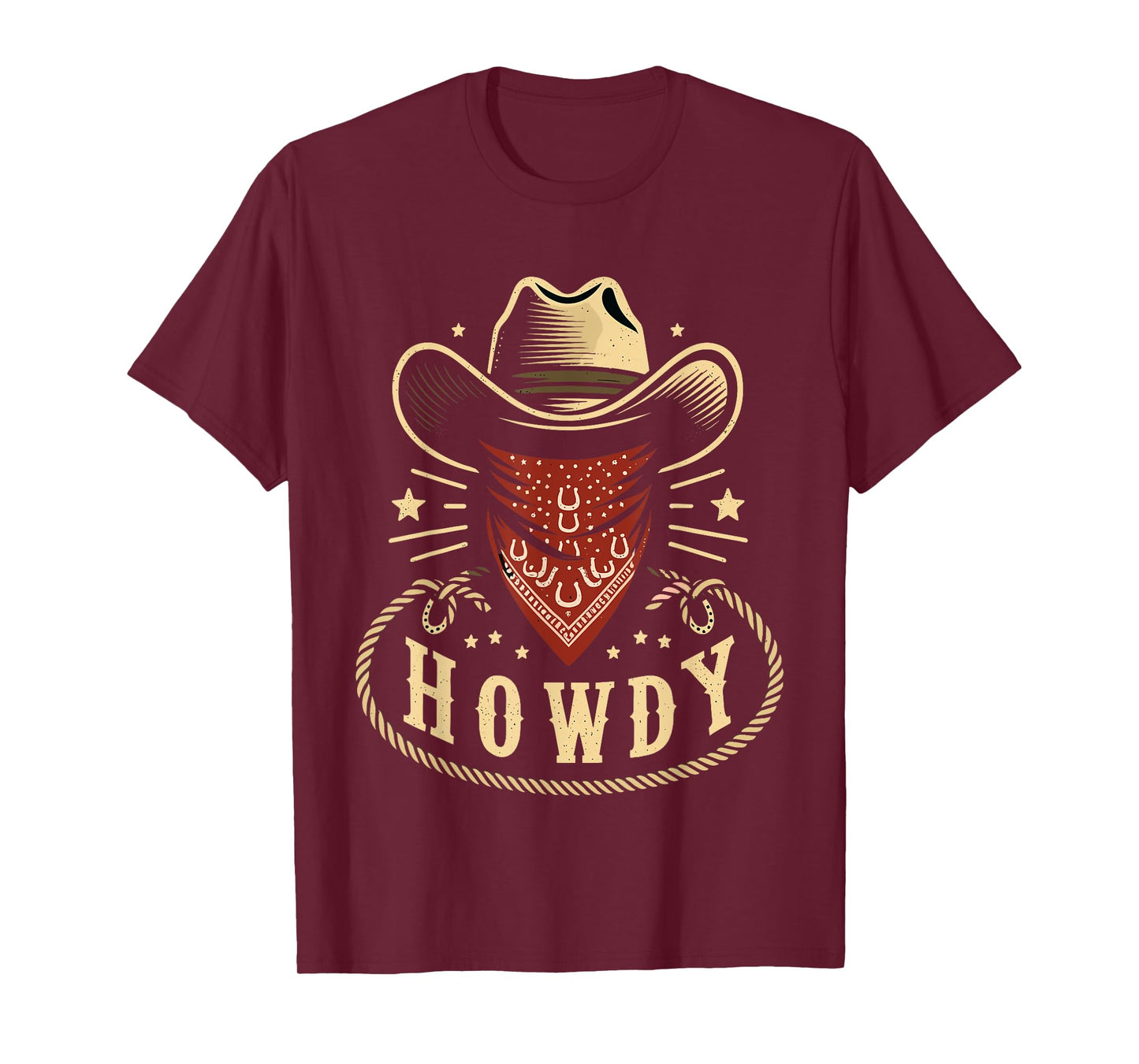 Cowboy Hat Howdy Western Rodeo T-Shirt