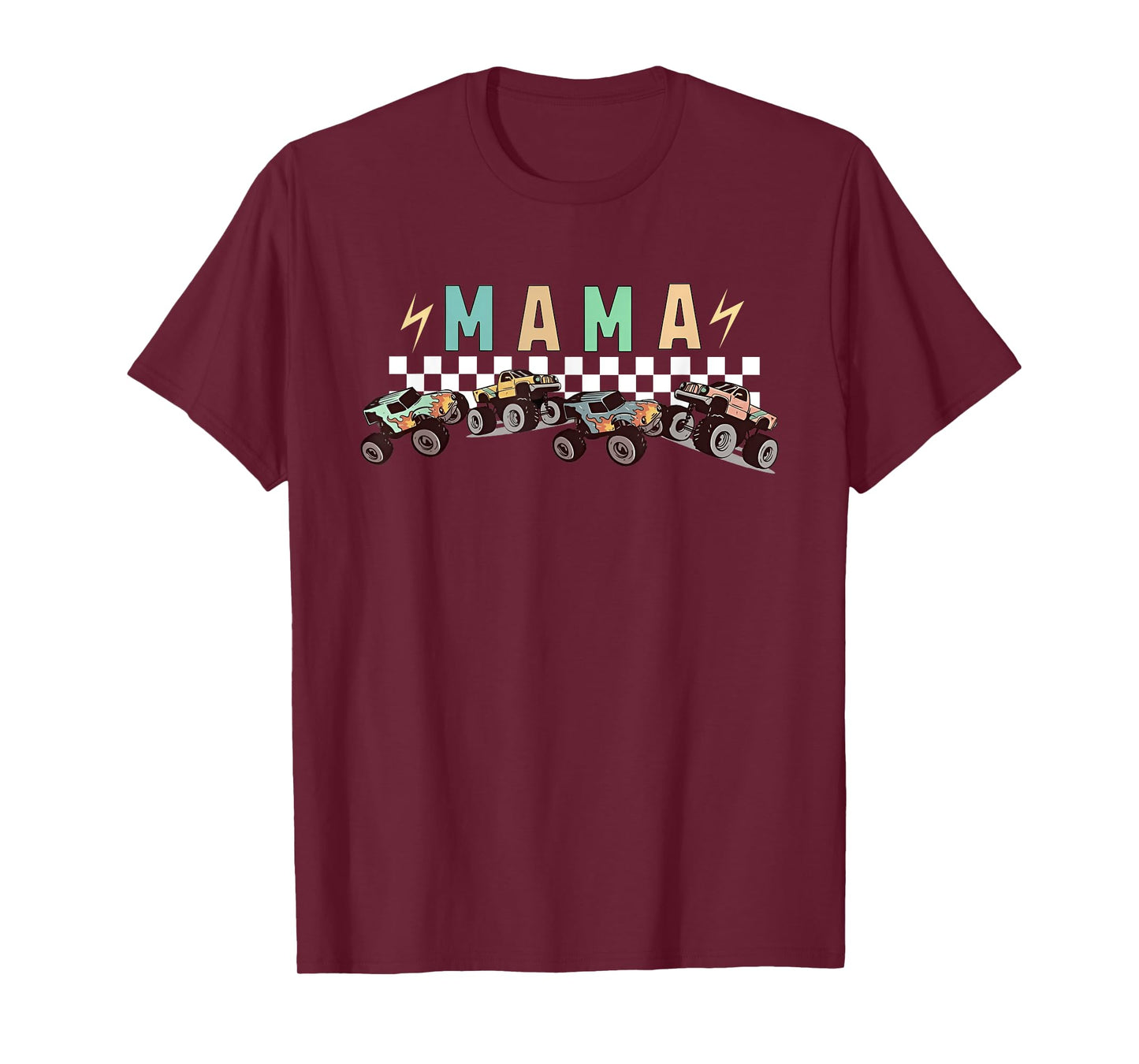 Mama Truck Mom Monster Truck Are My Jam Truck Lovers T-Shirt