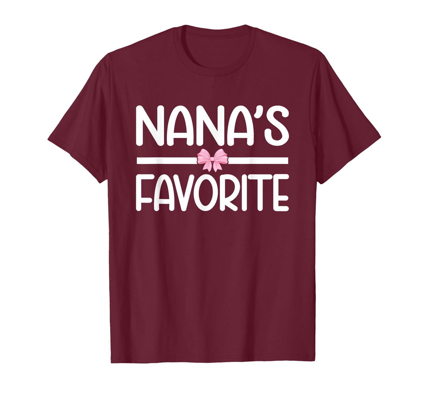 Grandma's - Nana's Favorite Baby Grandaughter Coquette Bow T-Shirt