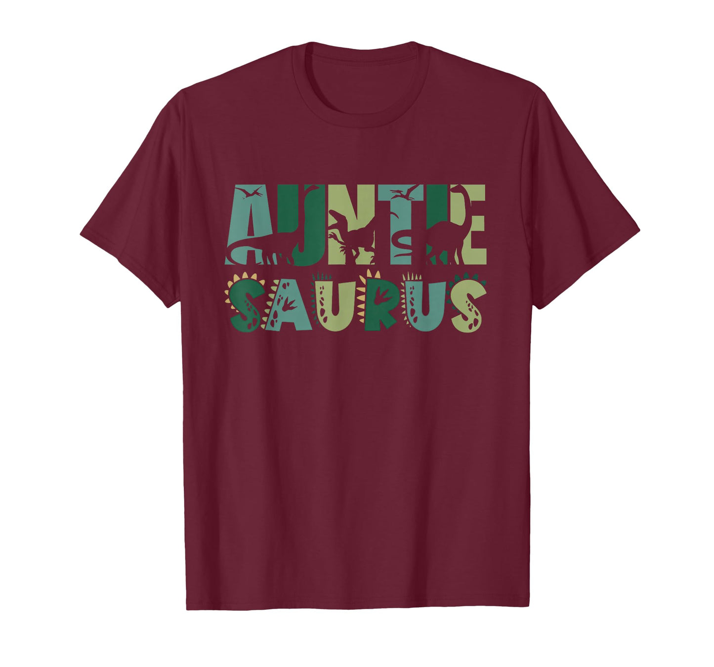 Auntie Saurus Matching Family Birthday Dinosaur Men Women T-Shirt