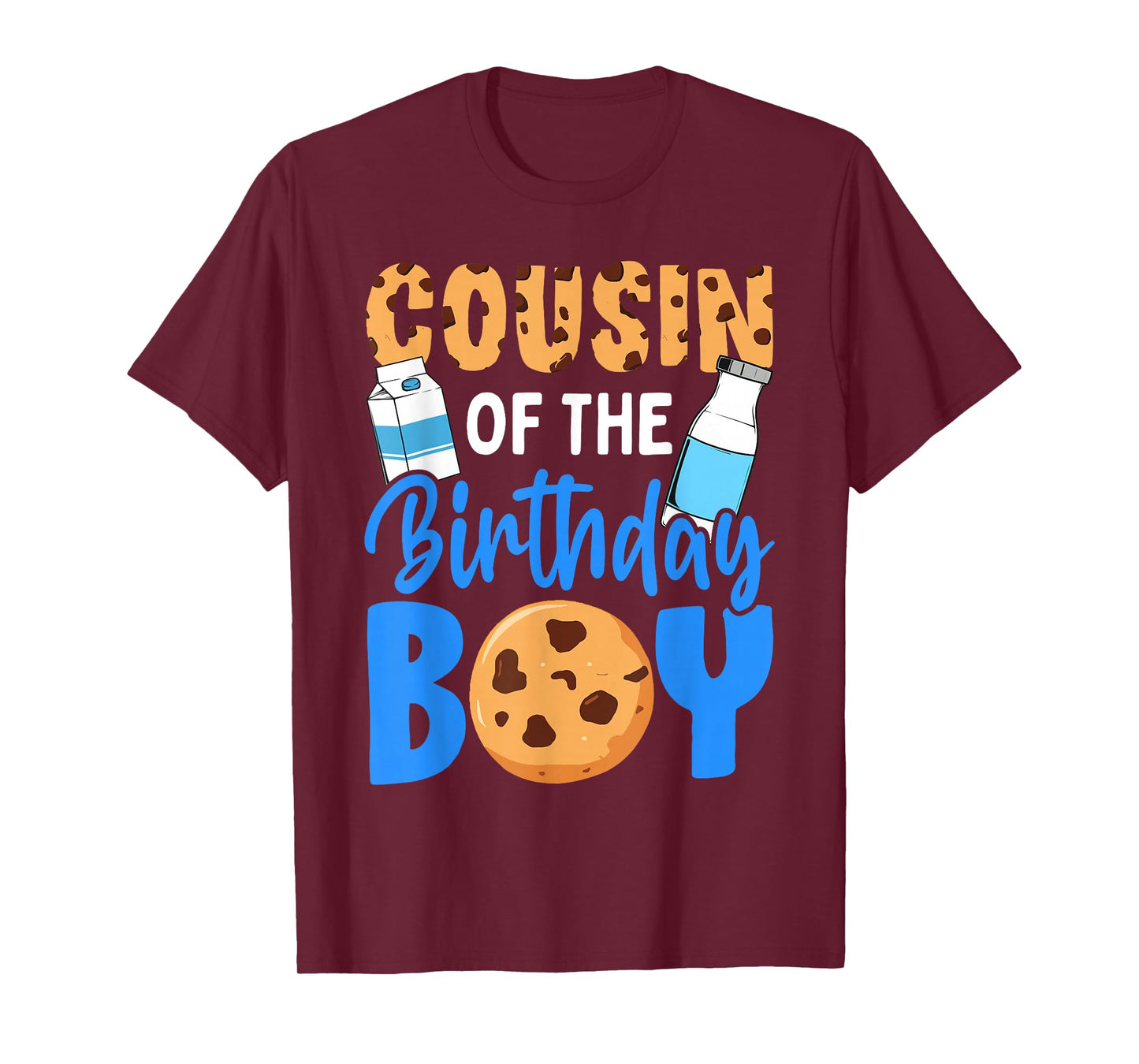 Cousin of the birthday boy Milk and Cookies 1st birthday T-Shirt