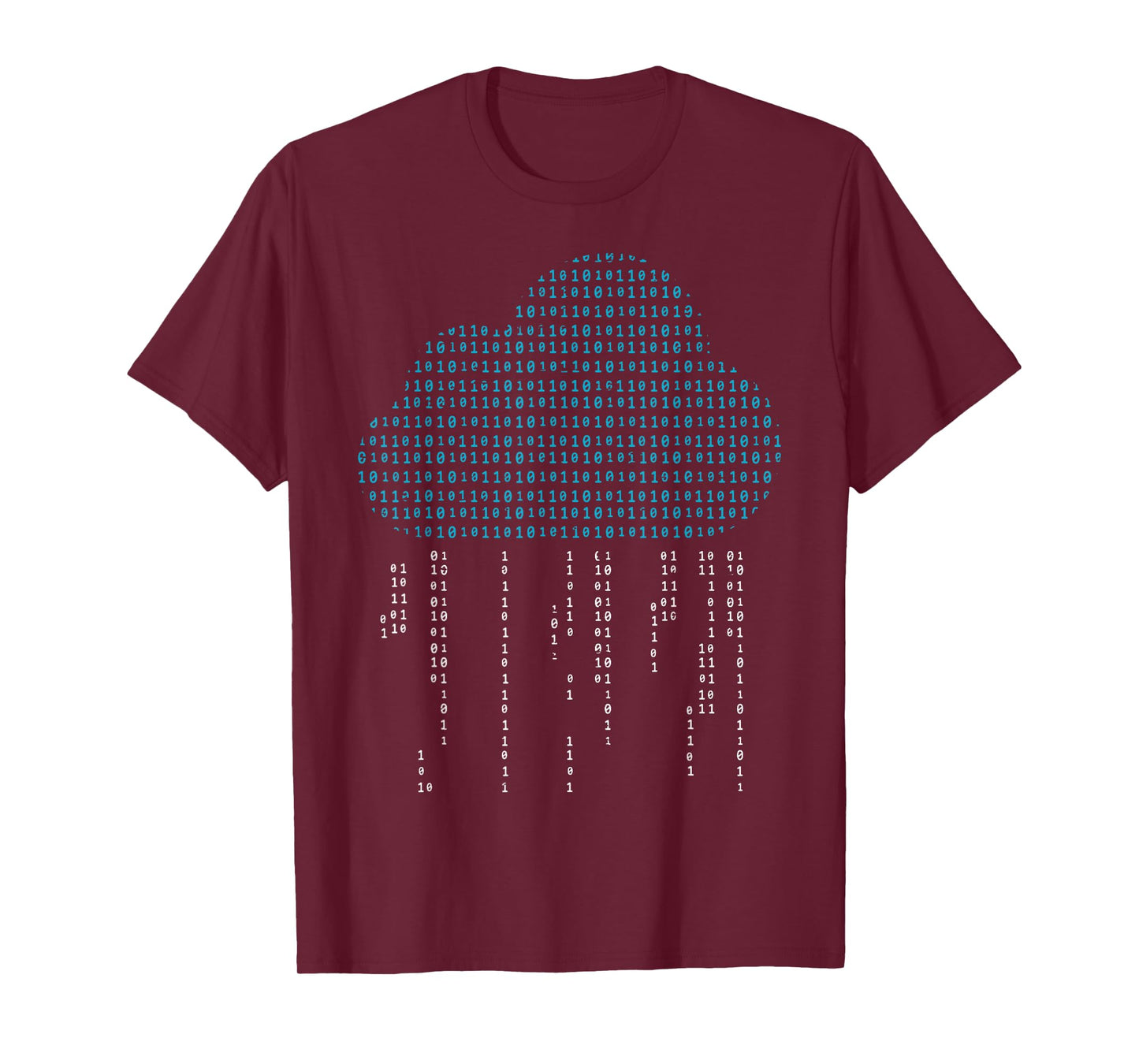 Programmer Binary Cloud Coder Software Developer Men Women T-Shirt