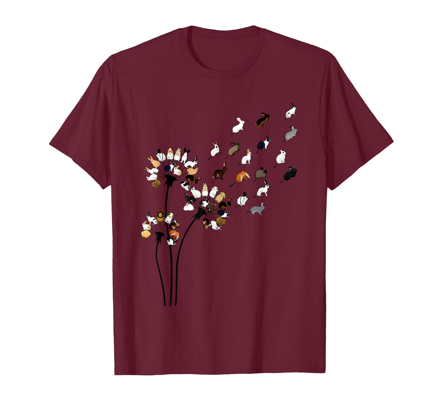 funny dandelion bunny flower T-Shirt