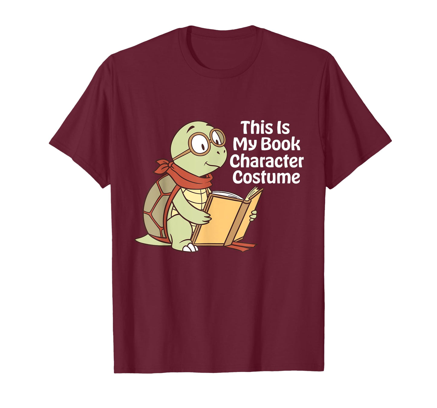 This Is My Book Character Costume Turtle Kids Reading T-Shirt