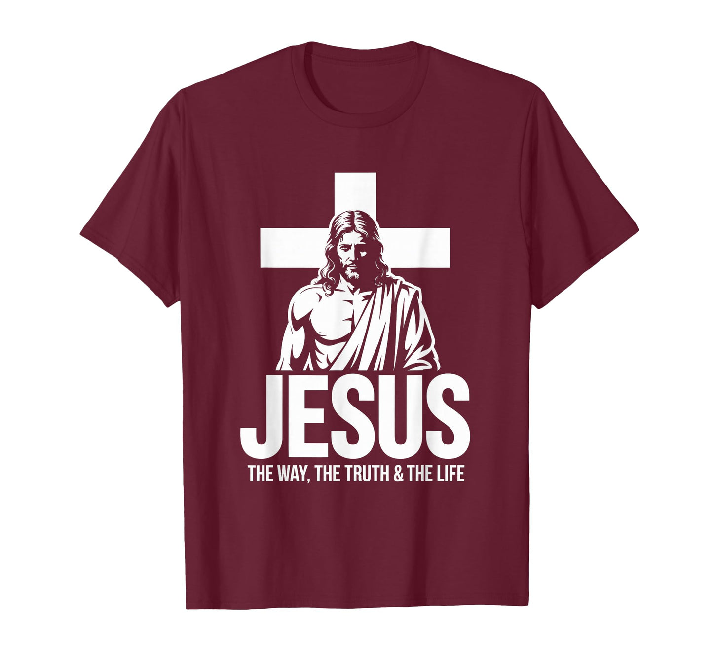 Jesus Standing Cross Christian Streetwear T-Shirt