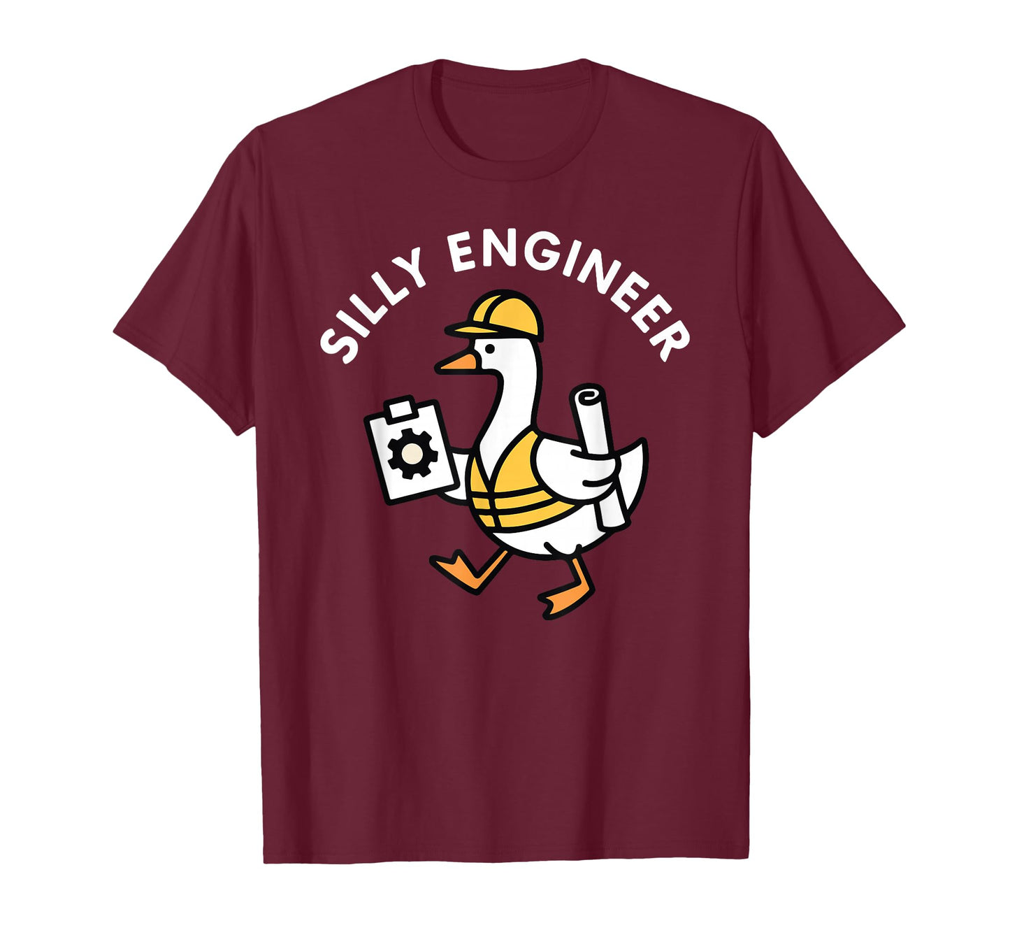 Funny Silly Engineer Goose Engineering Humor Design T-Shirt