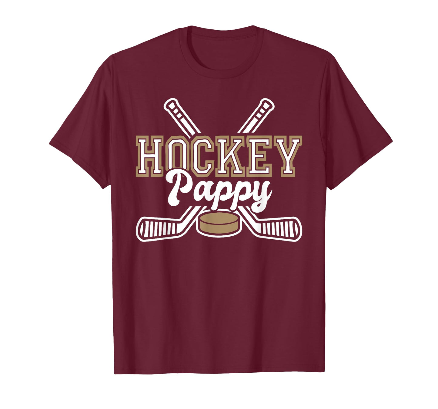 Hockey Pappy For Men Papa Father's Day Vintage T-Shirt