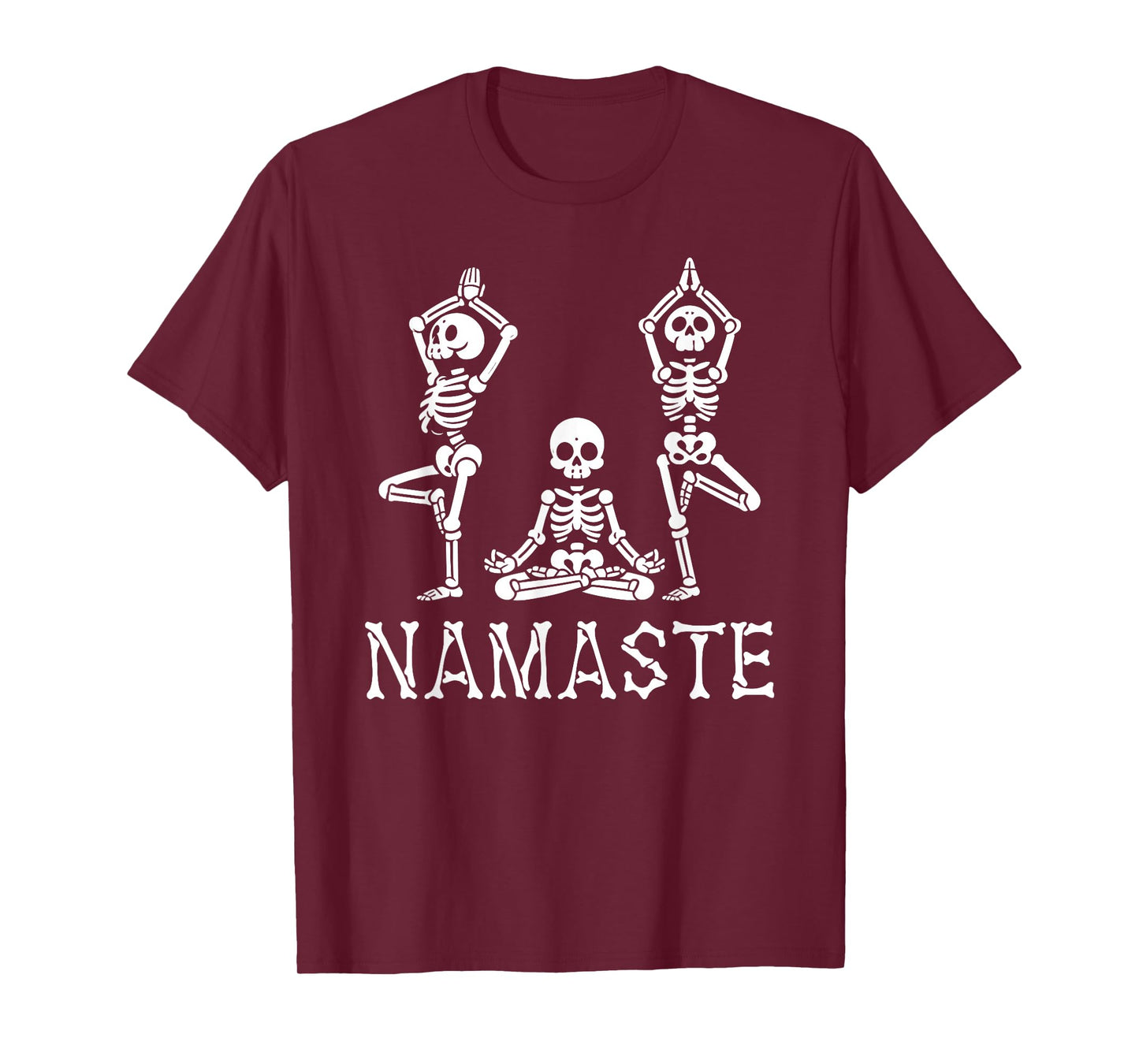 Namaste Skeletons Yoga Lover For Yogi Workout Women Men T-Shirt