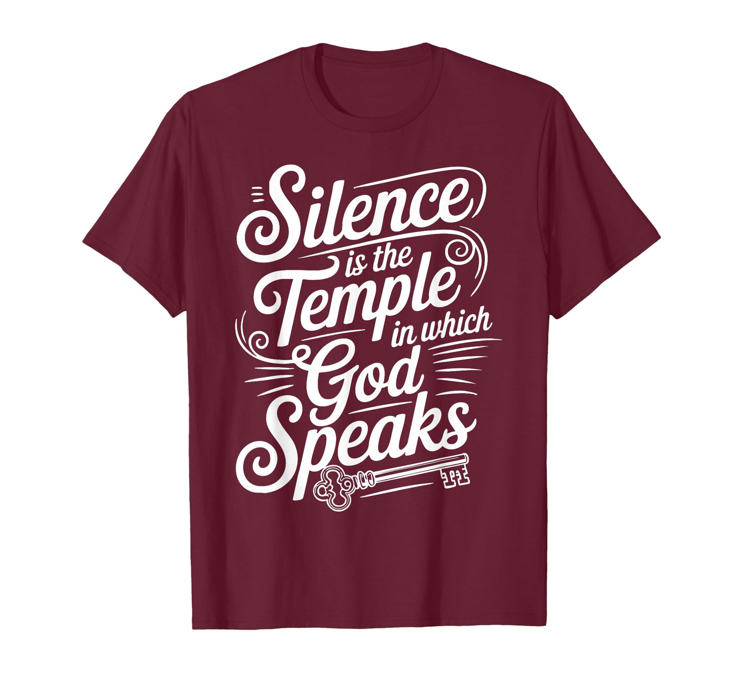 Silence is The Temple in Which God Speaks Design T-Shirt