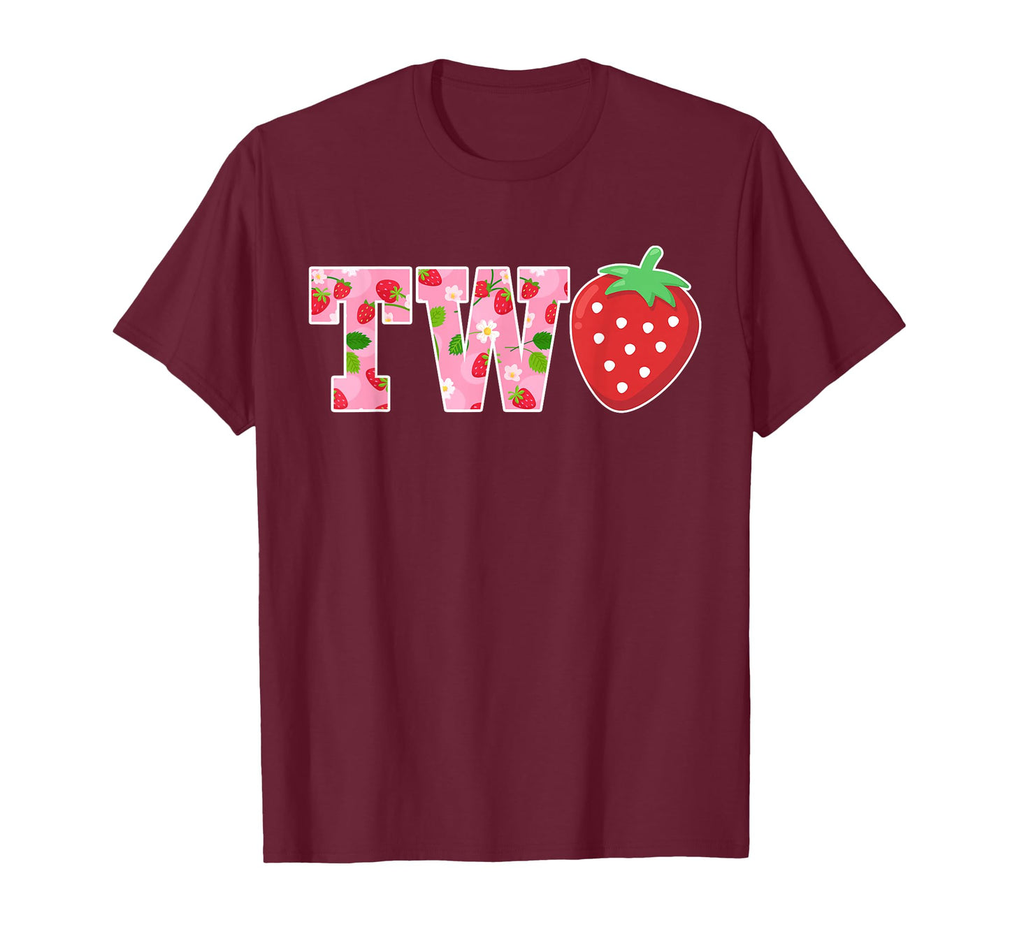 2 Years Old Girl Strawberry 2nd Birthday Berry Sweet Two T-Shirt