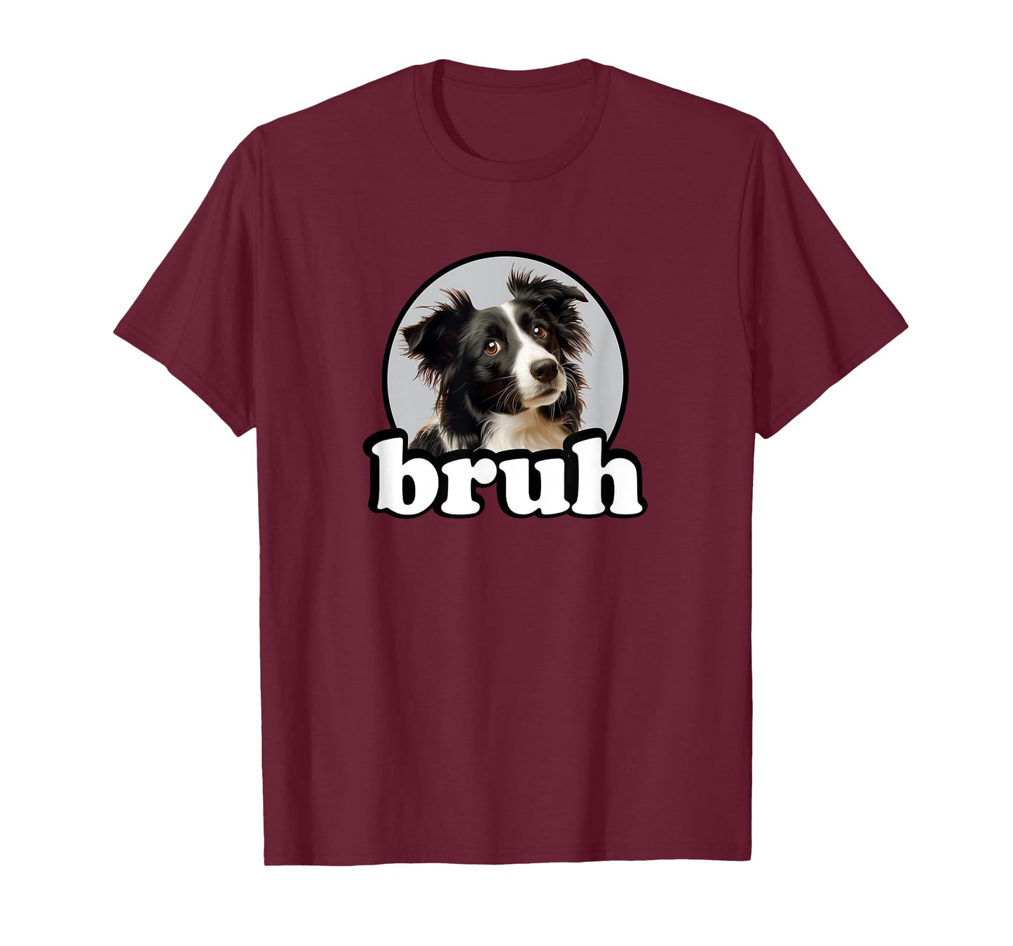 Cute Mens Womens Kids Bro Bruh Border Collie Lover T-Shirt