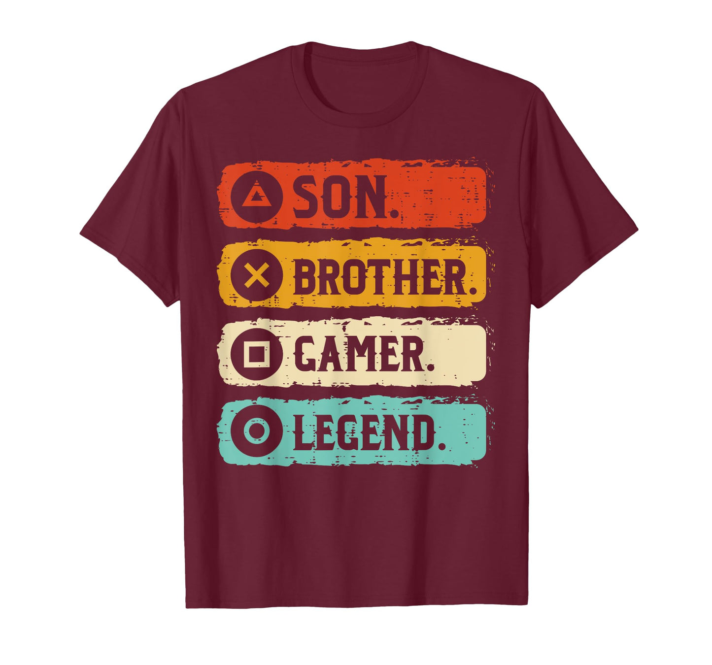 Son Brother Gamer Legend Retro Gaming Boys Kids Men Teen T-Shirt
