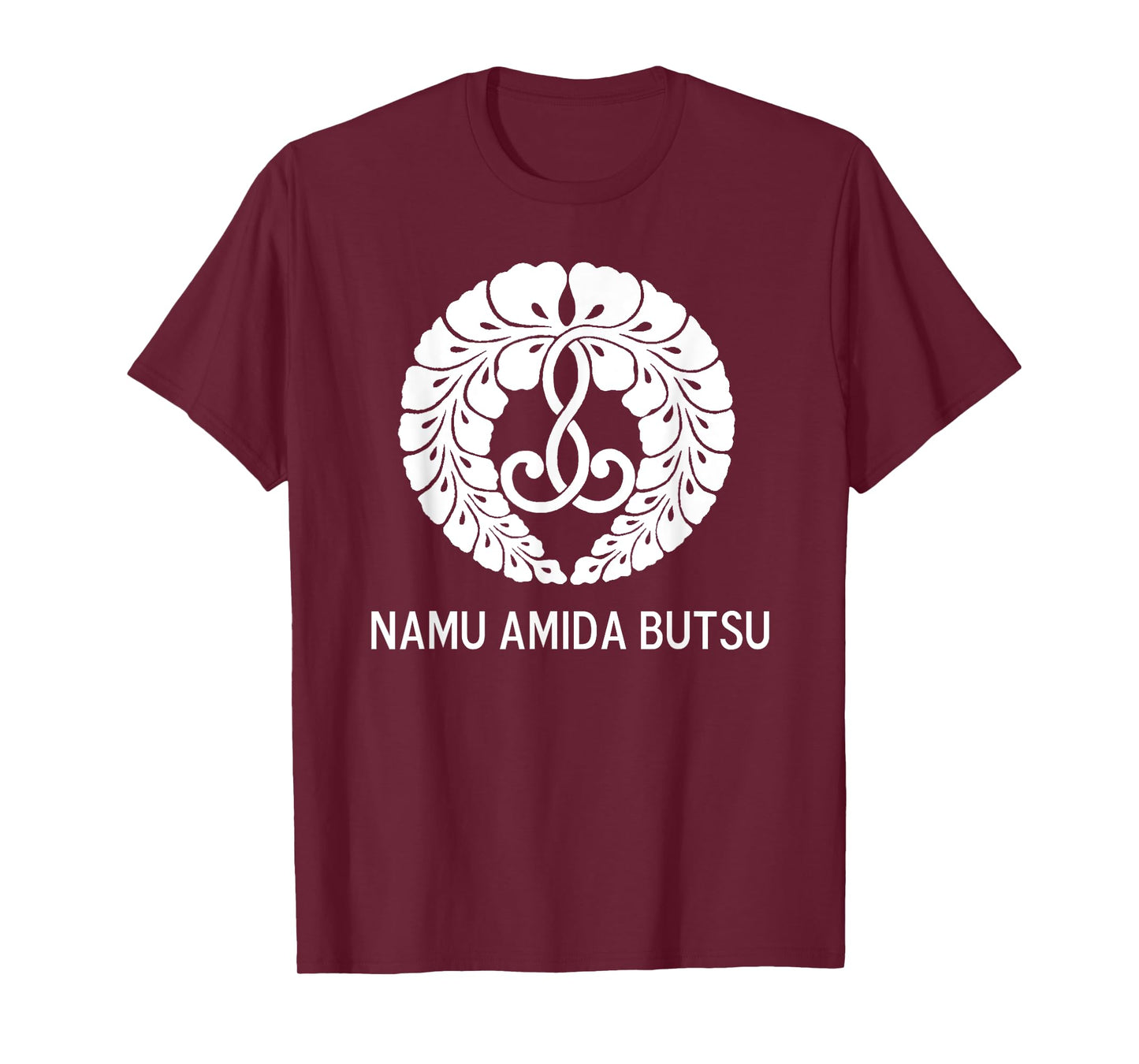 Wisteria Crest - Namu Amida Butsu - Design by Borgman T-Shirt