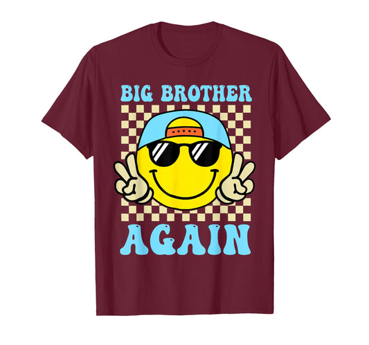 Groovy Big Brother Again Big Brother Announcement for Boys T-Shirt