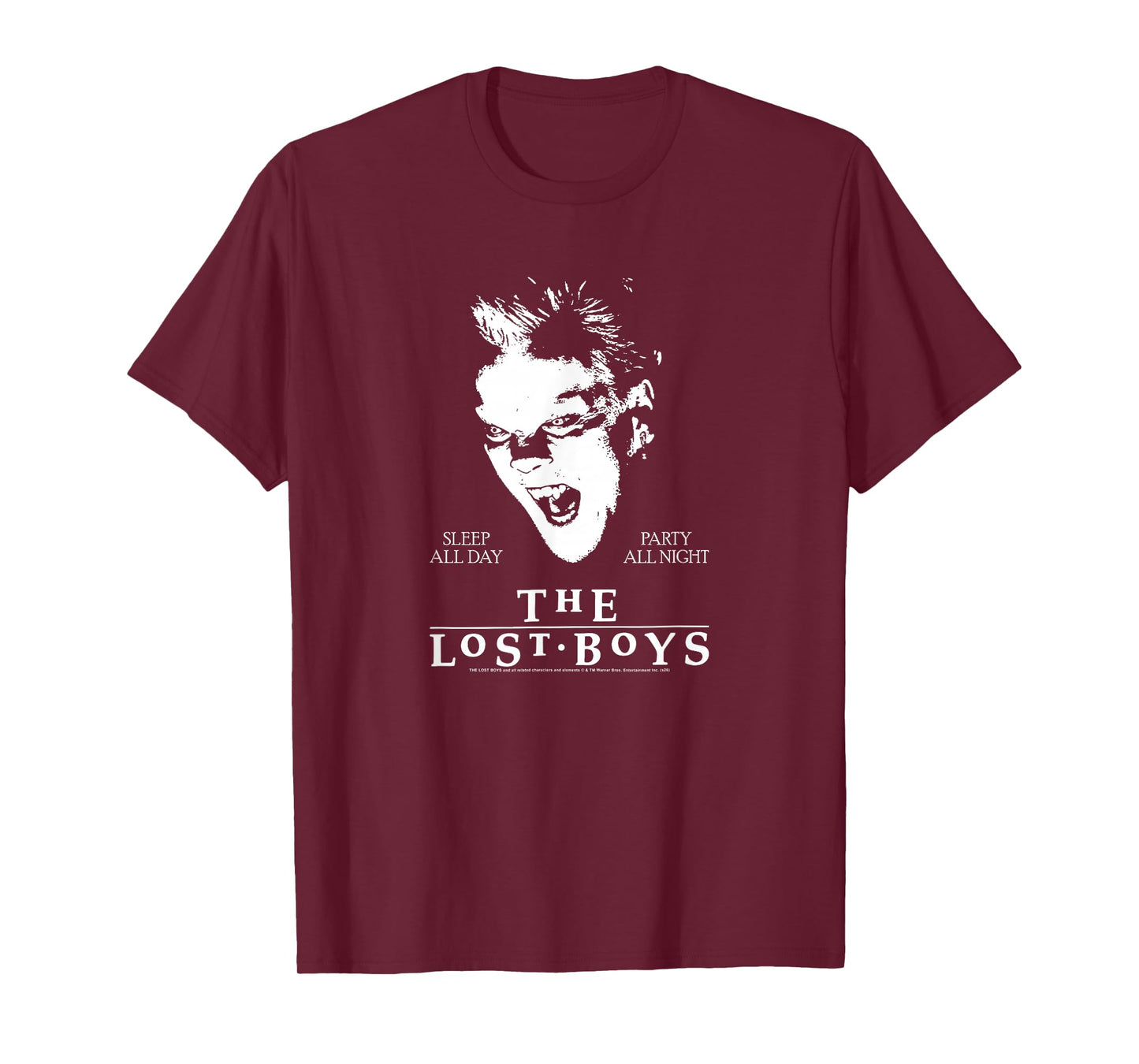 The Lost Boys Sleep All Day Party All Night David 80's Movie T-Shirt