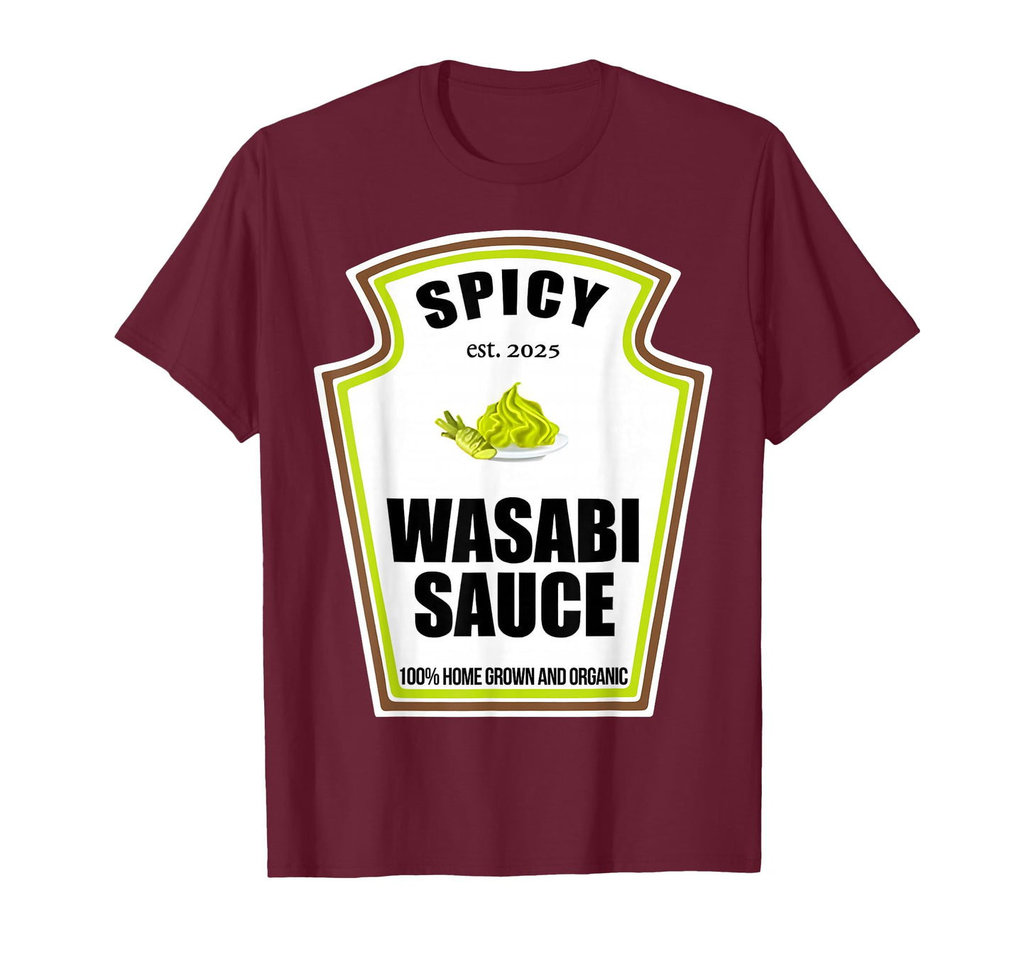 Spicy Wasabi Sauce Condiment Spice Costume Party Matching T-Shirt