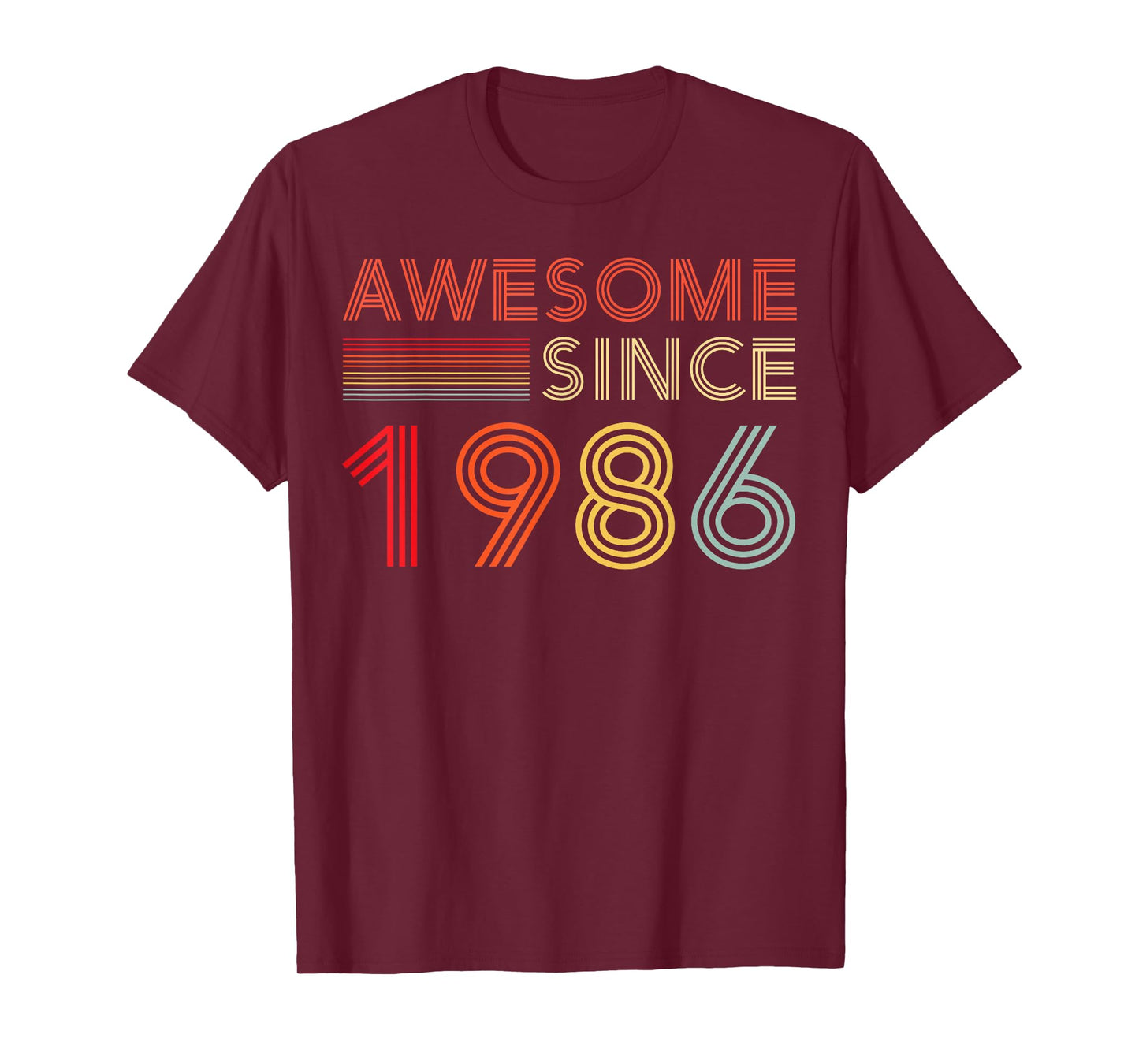 40 Birthday Decorations Men 40yr Awesome 1986 40th Birthday T-Shirt