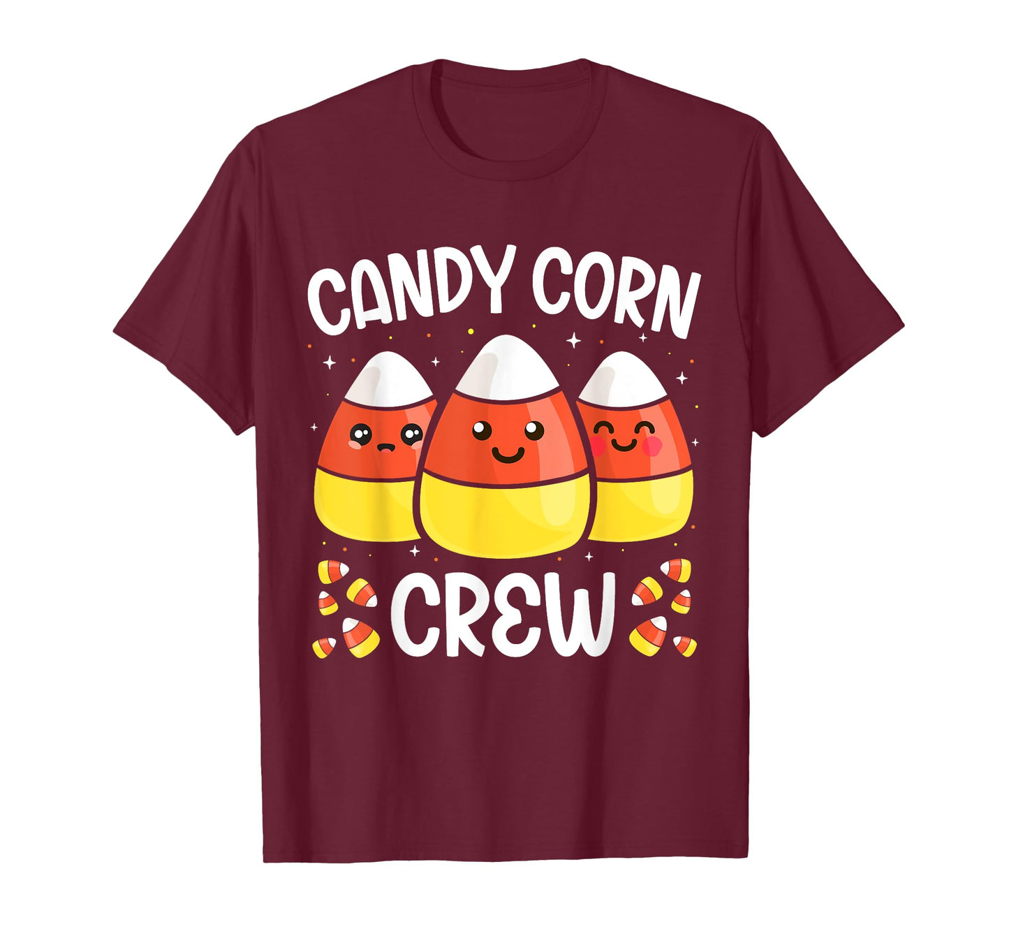 Candy Corn Crew Halloween Costume Men Women Friends T-Shirt