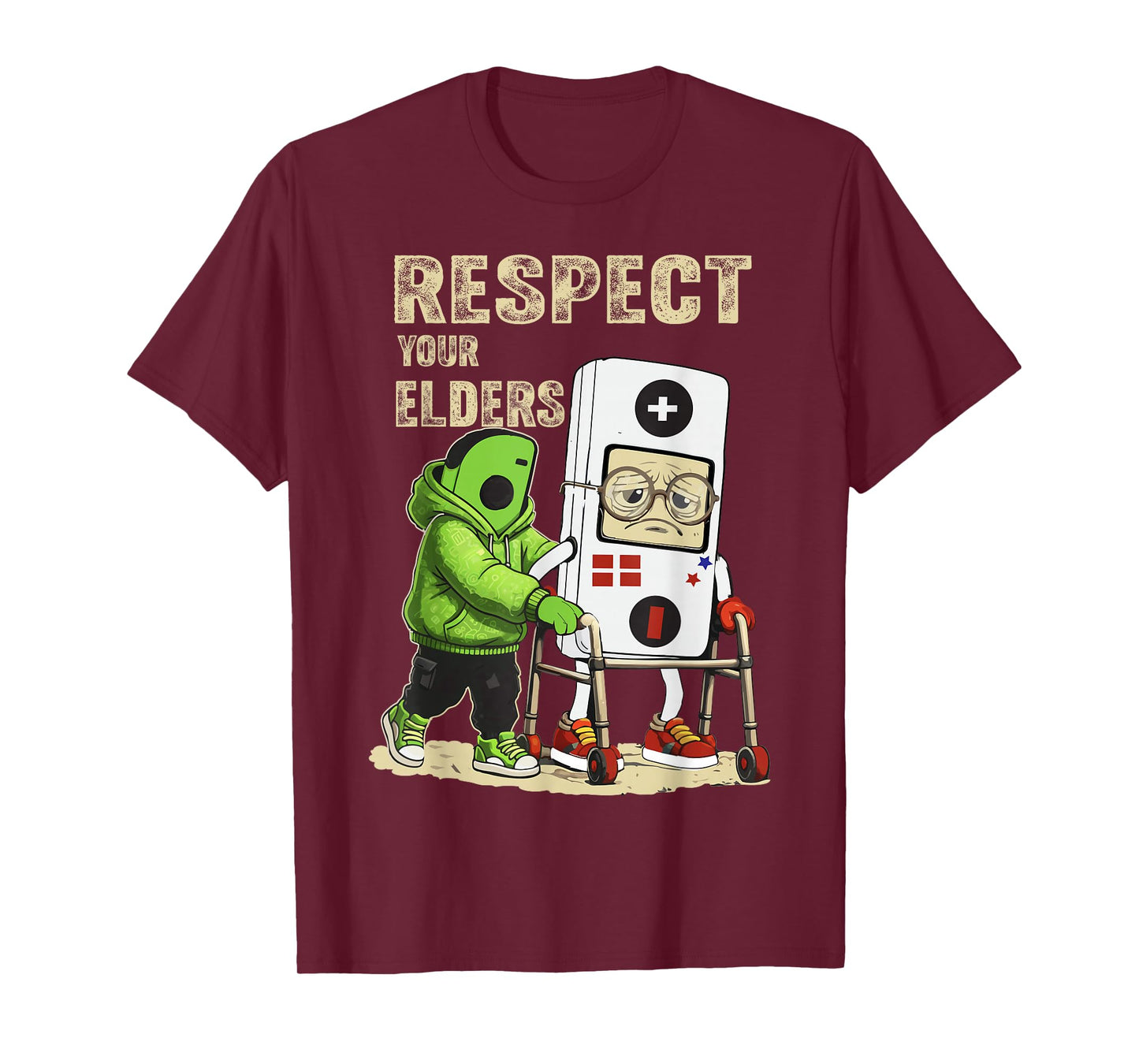 Respect Your Elders Classic Gamer Graphic T-Shirt