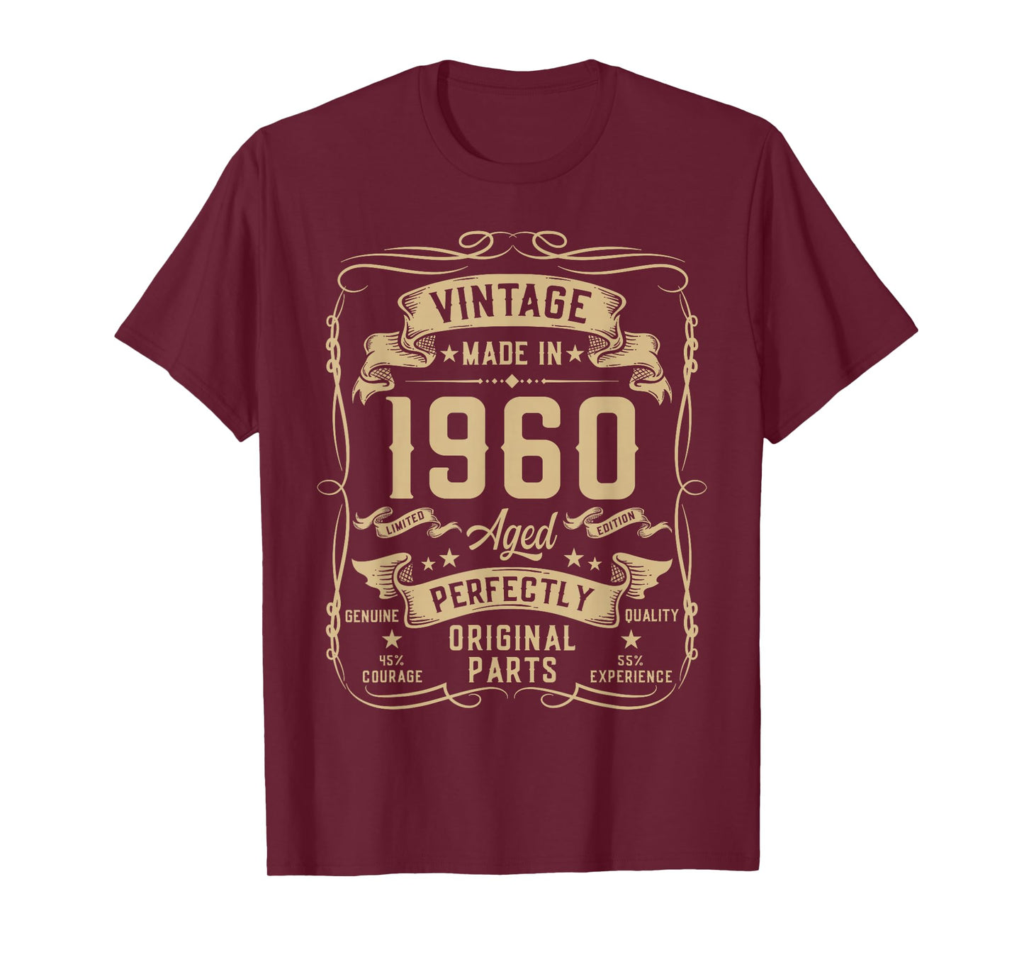 Vintage 1960 66yr 66th Birthday Gifts for Men 66 Years Old T-Shirt