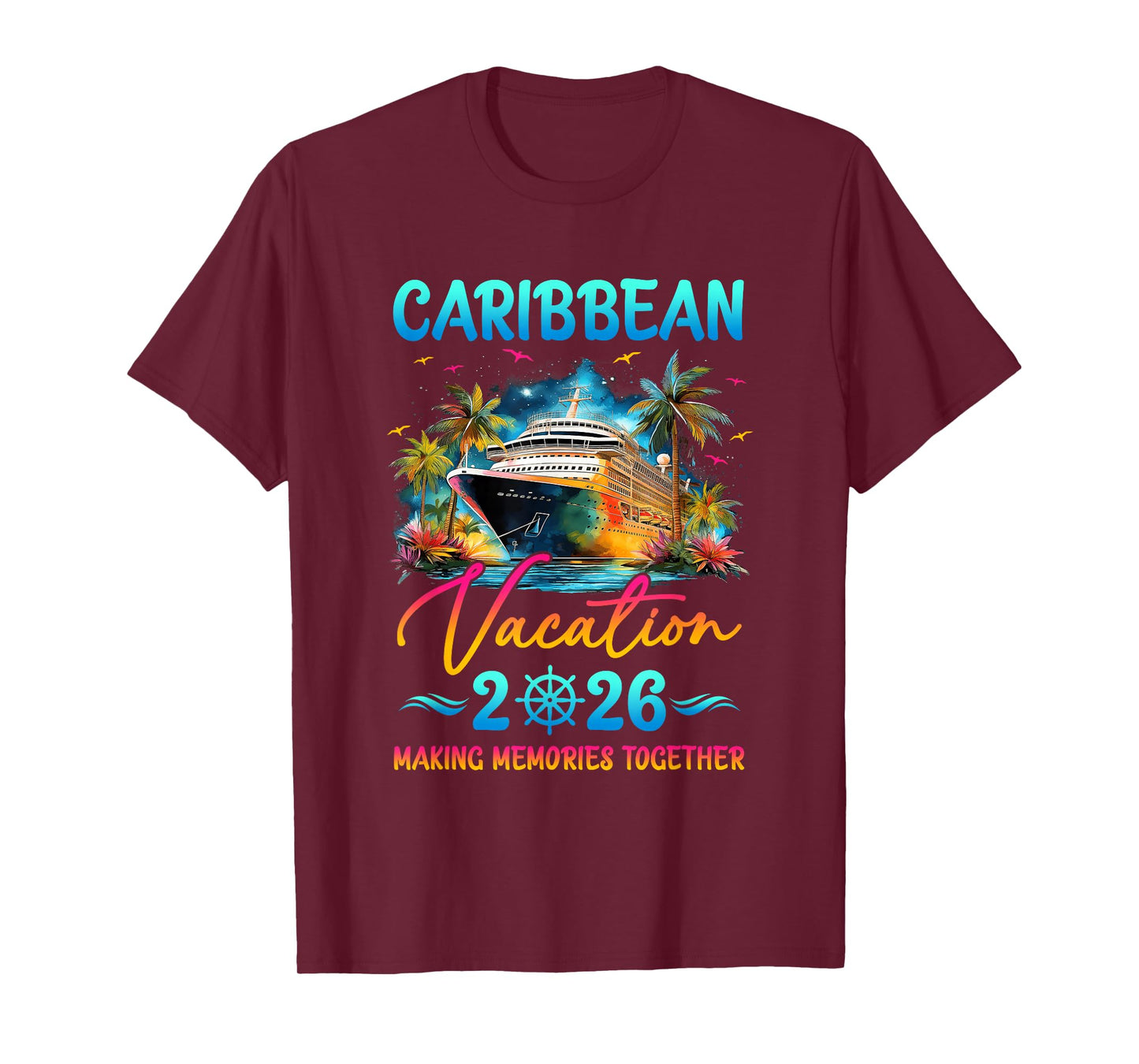 Caribbean Family Vacation 2026 Matching Group Summer T-Shirt