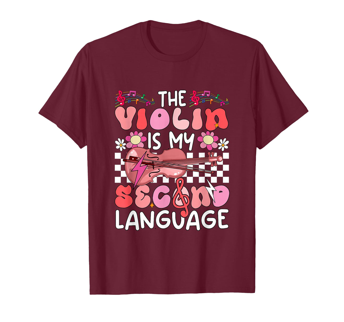 Violin is Second Language Proud Instrumentalist Valentine T-Shirt