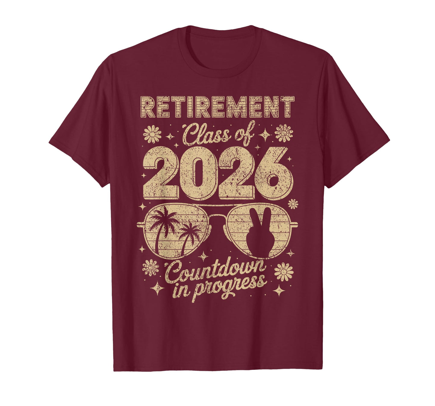 Funny Retirement Class of 2026 Countdown in Progress Teacher T-Shirt